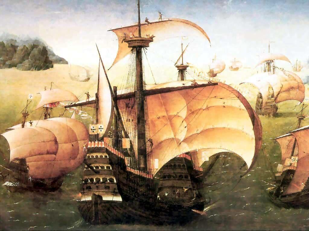 Spanish Galleon Wallpaper Image featuring Boats