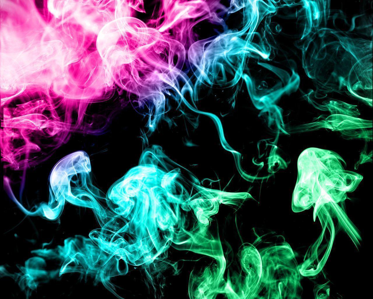 colorful weed smoke wallpaper