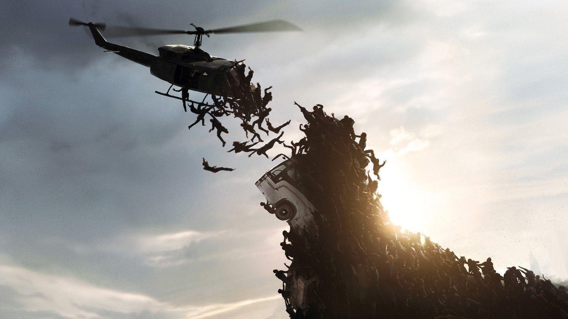 Zombies helicopter Wallpaper