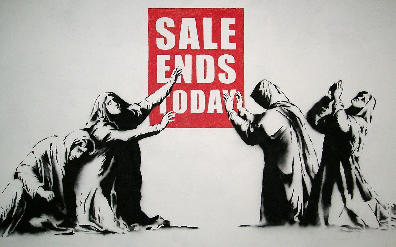 Sale Ends Today Banksy Wallpaper