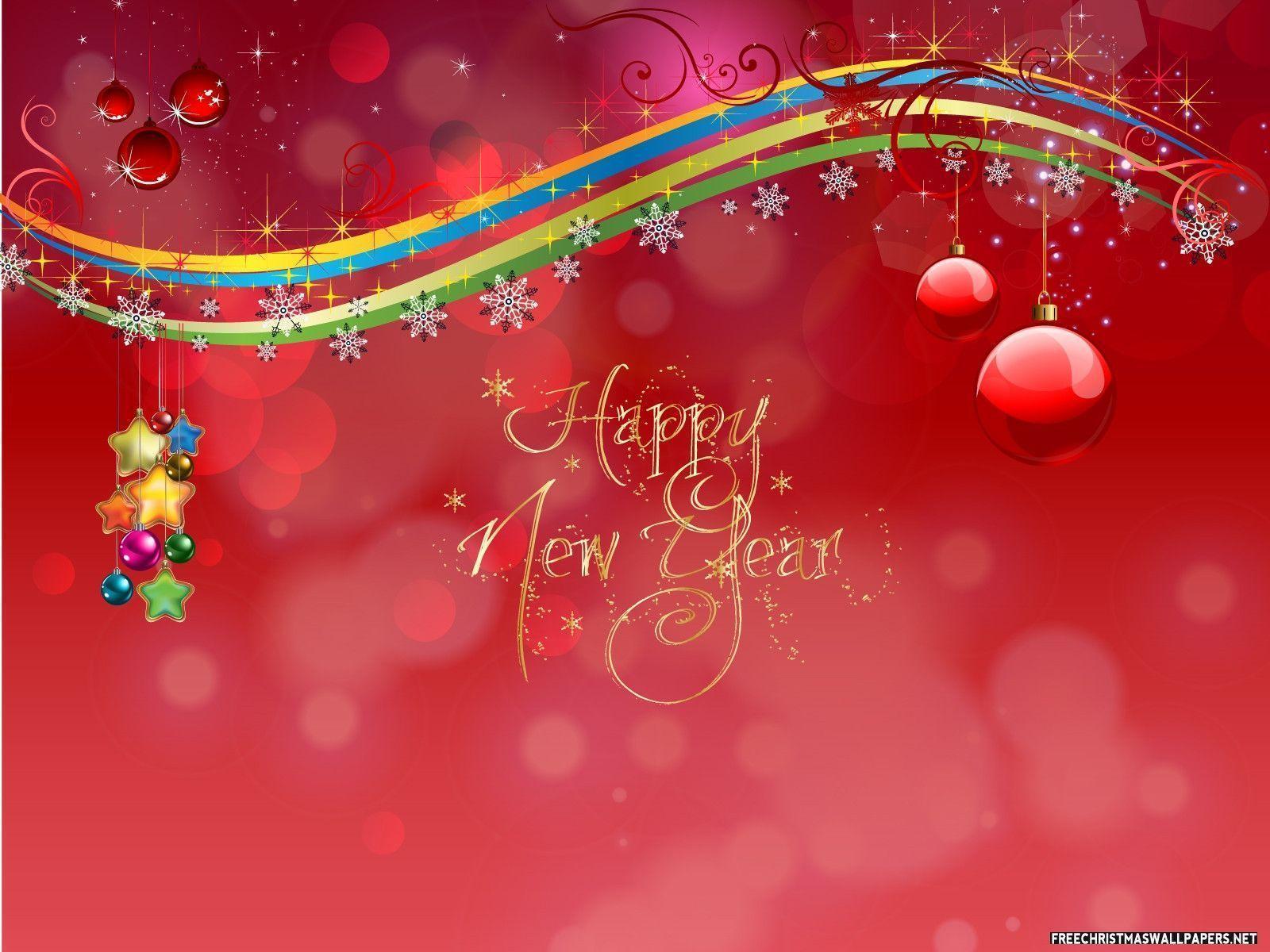 Happy New Year Card Wallpaper