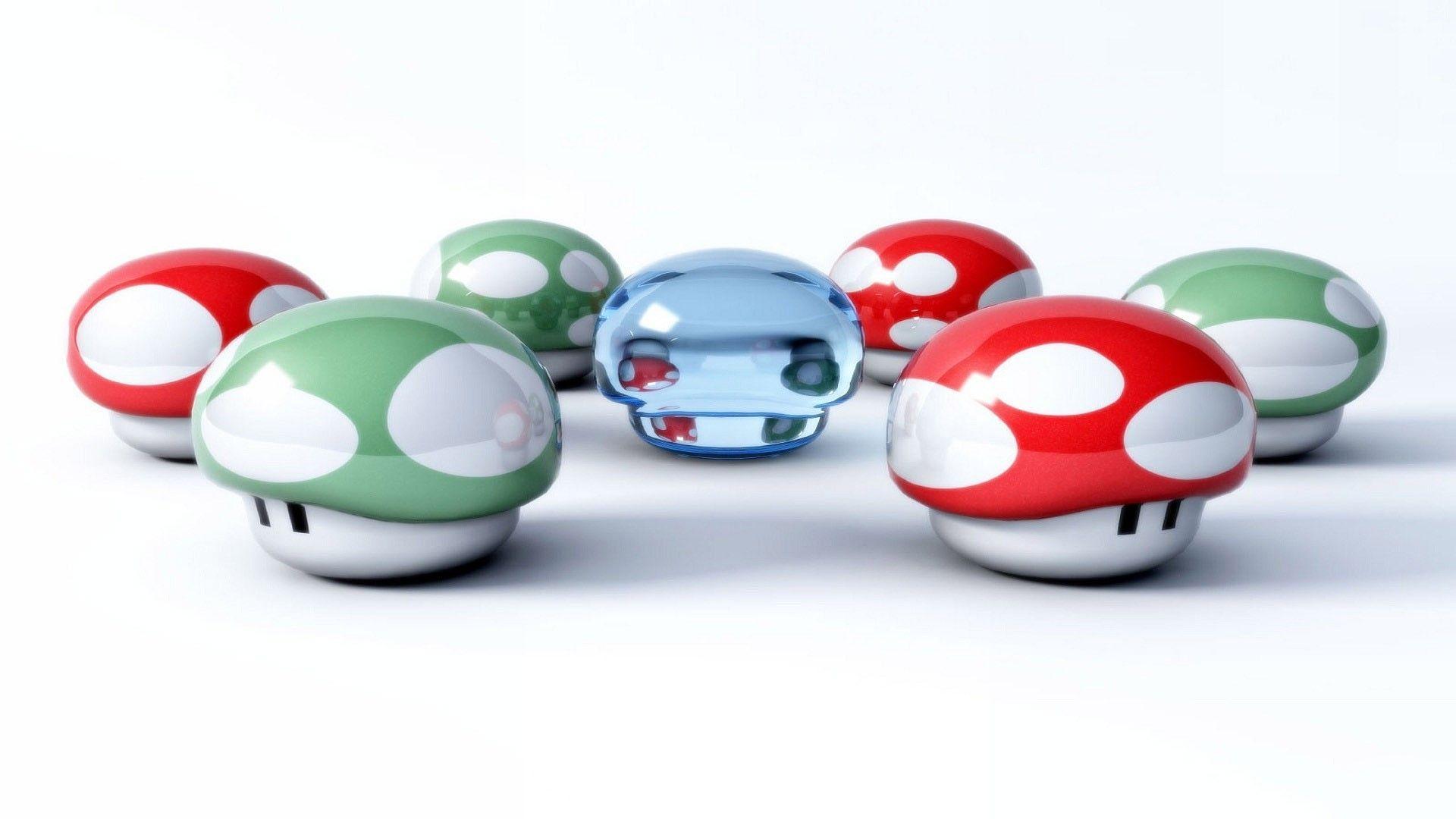 Mario mushrooms wallpaper #