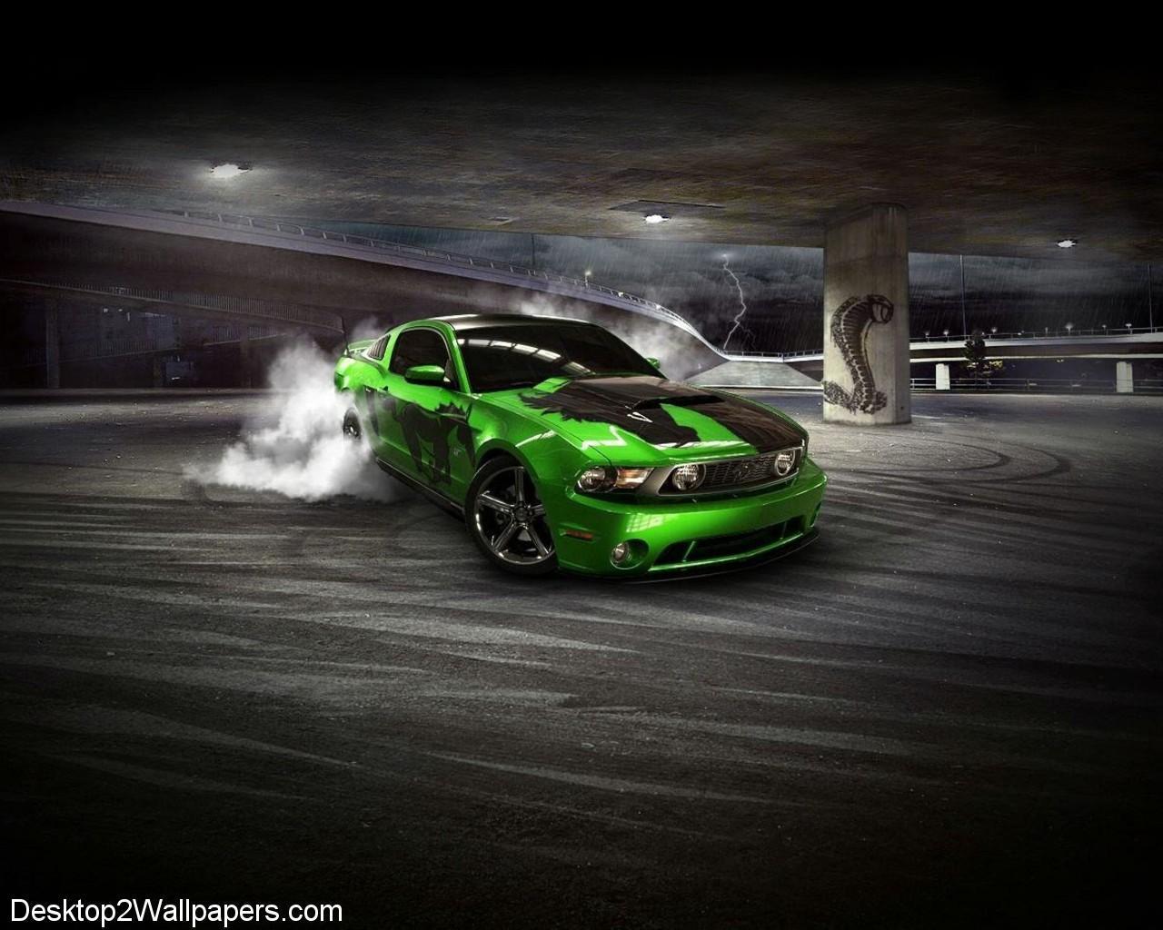Coolest Green Ford Mustang Gt Wallpaper HD for Deskx1024PX