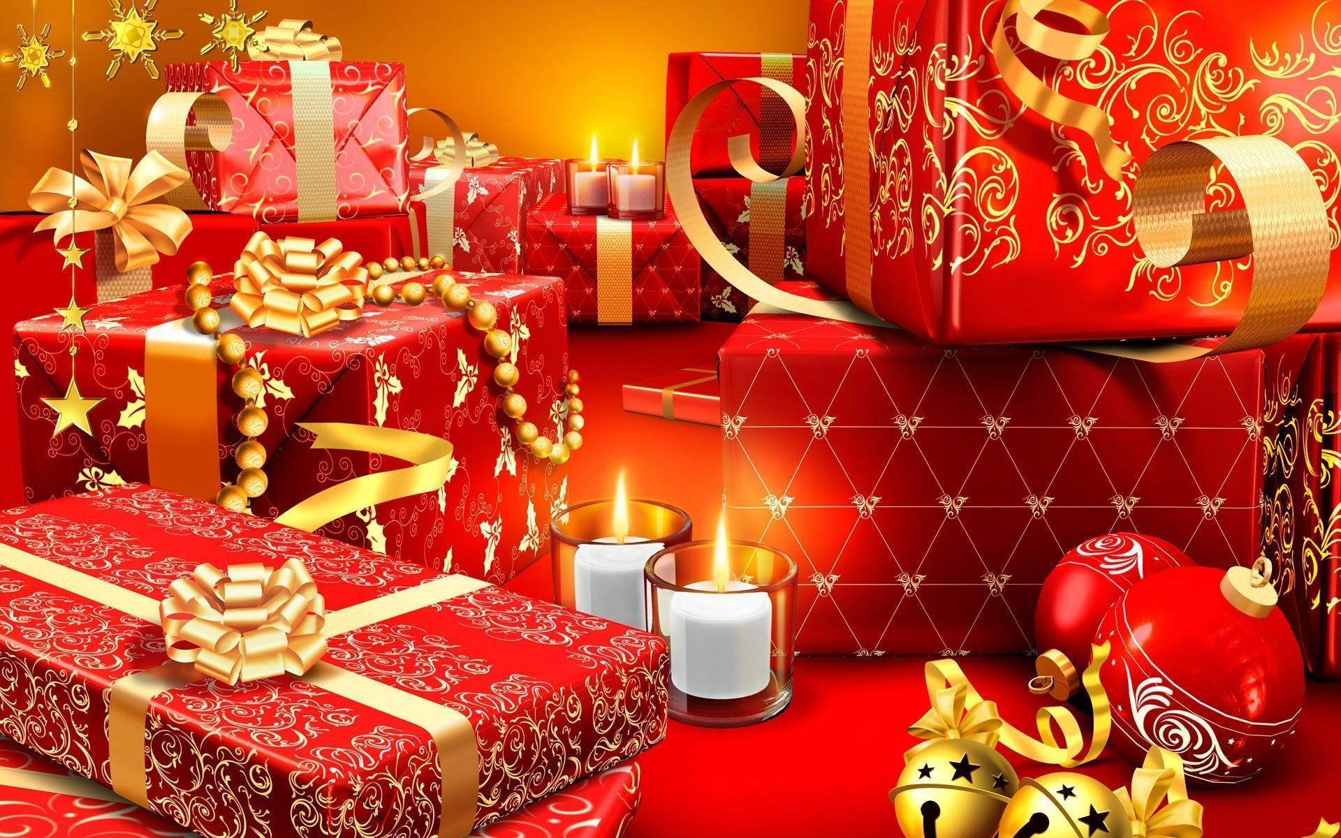 Christmas presents holiday wallpaper Wide or HD