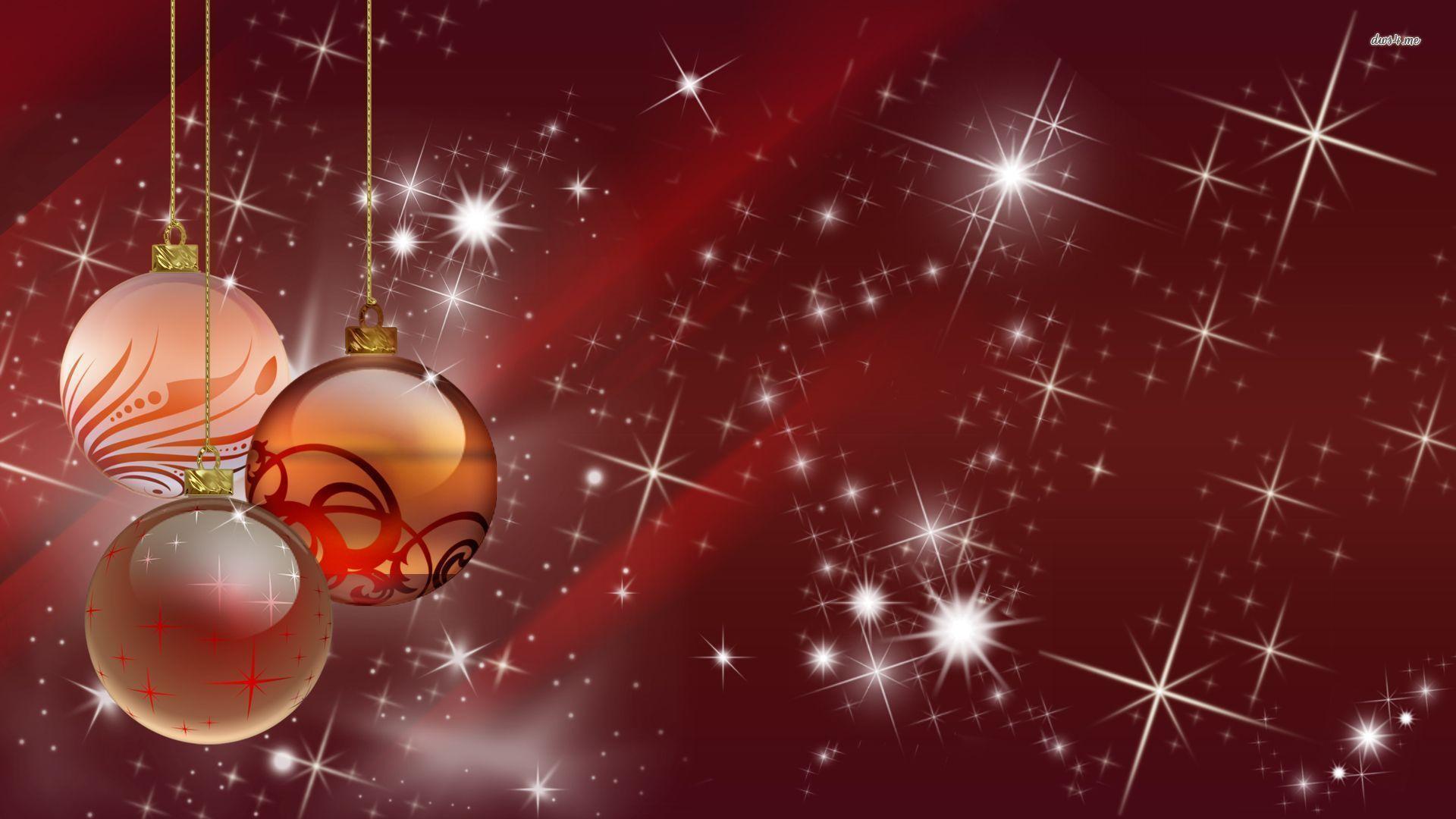 Sparkling Christmas globes wallpaper wallpaper - #