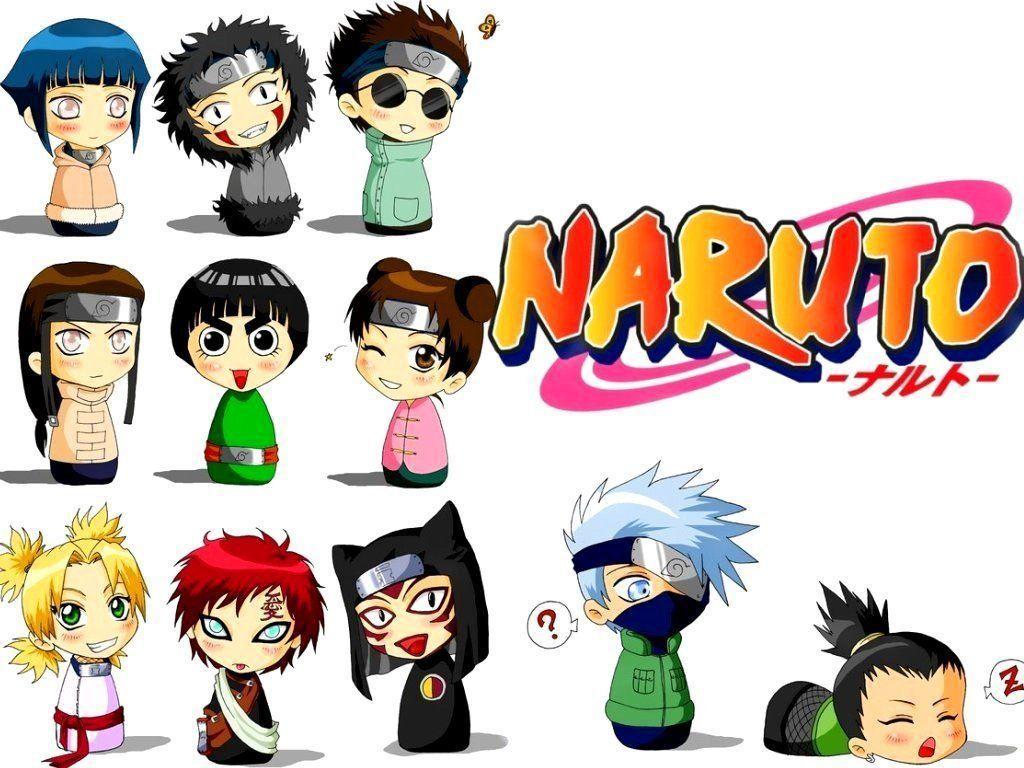 Extraordinary Chibi Wallpaper 1024x768PX Cute Naruto Team