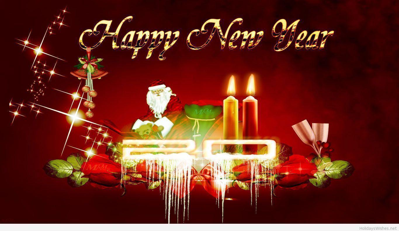 HD santa happy new year 2015 wallpaper