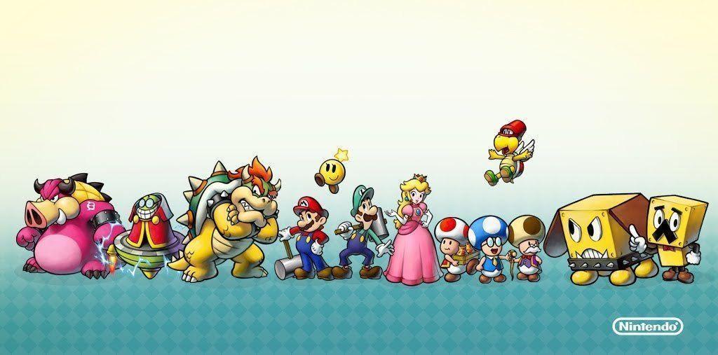 Wallpaper characters and Luigi Bowser&;s Inside Story Photo