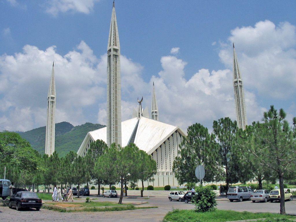 Faisal Mosque Islamabad Wallpaper Image HD