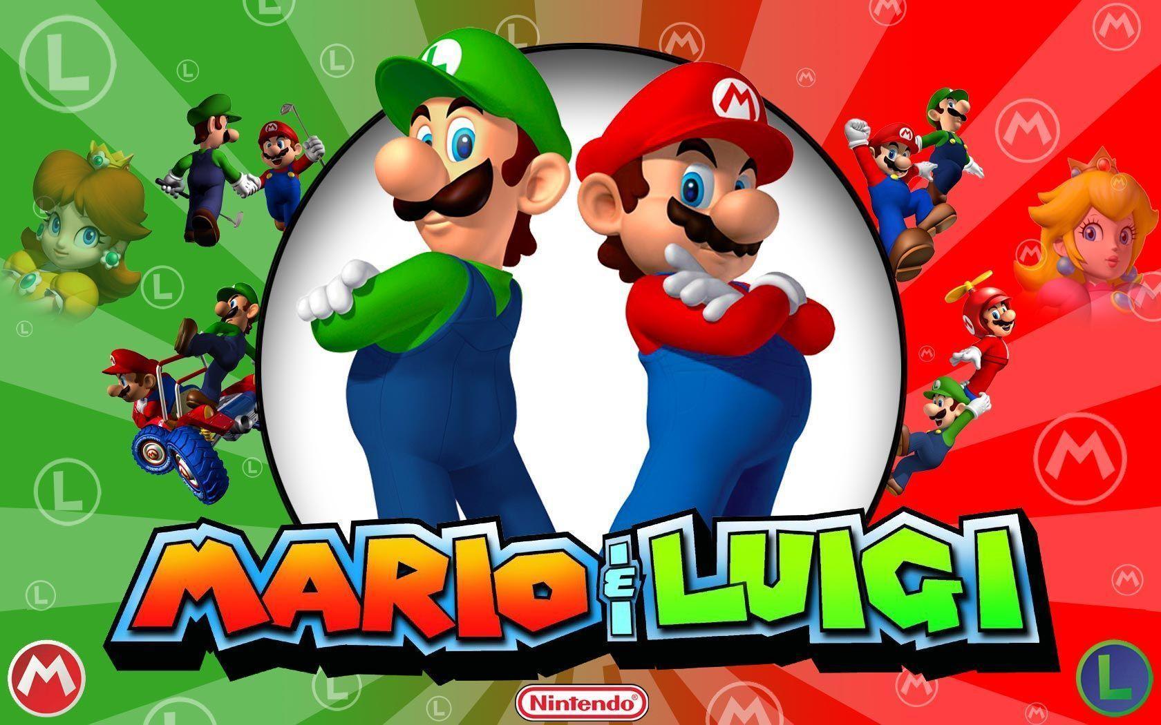 Mario and Luigi Mario Bros. Wallpaper