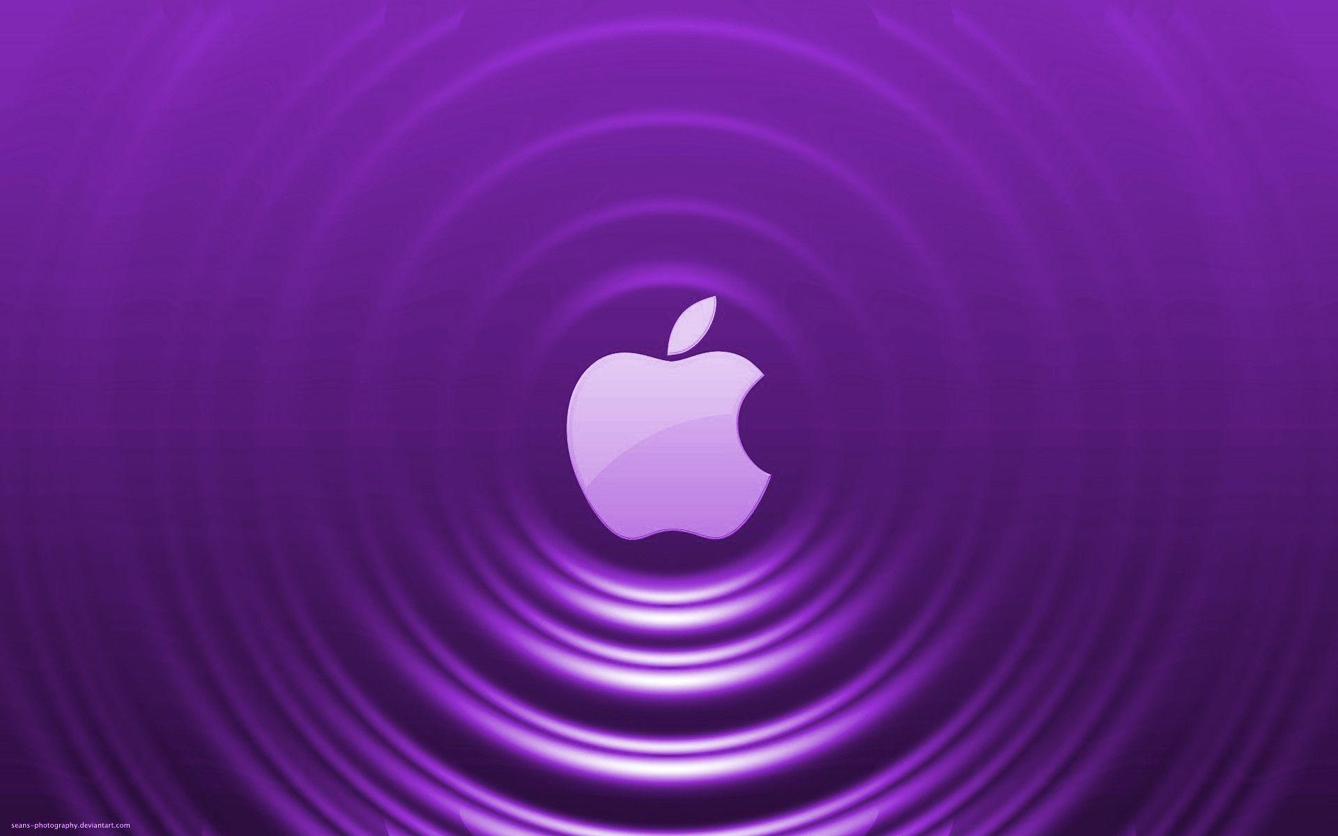 Home Computer Purple Apple Wallpapers Widescree Wallpapers