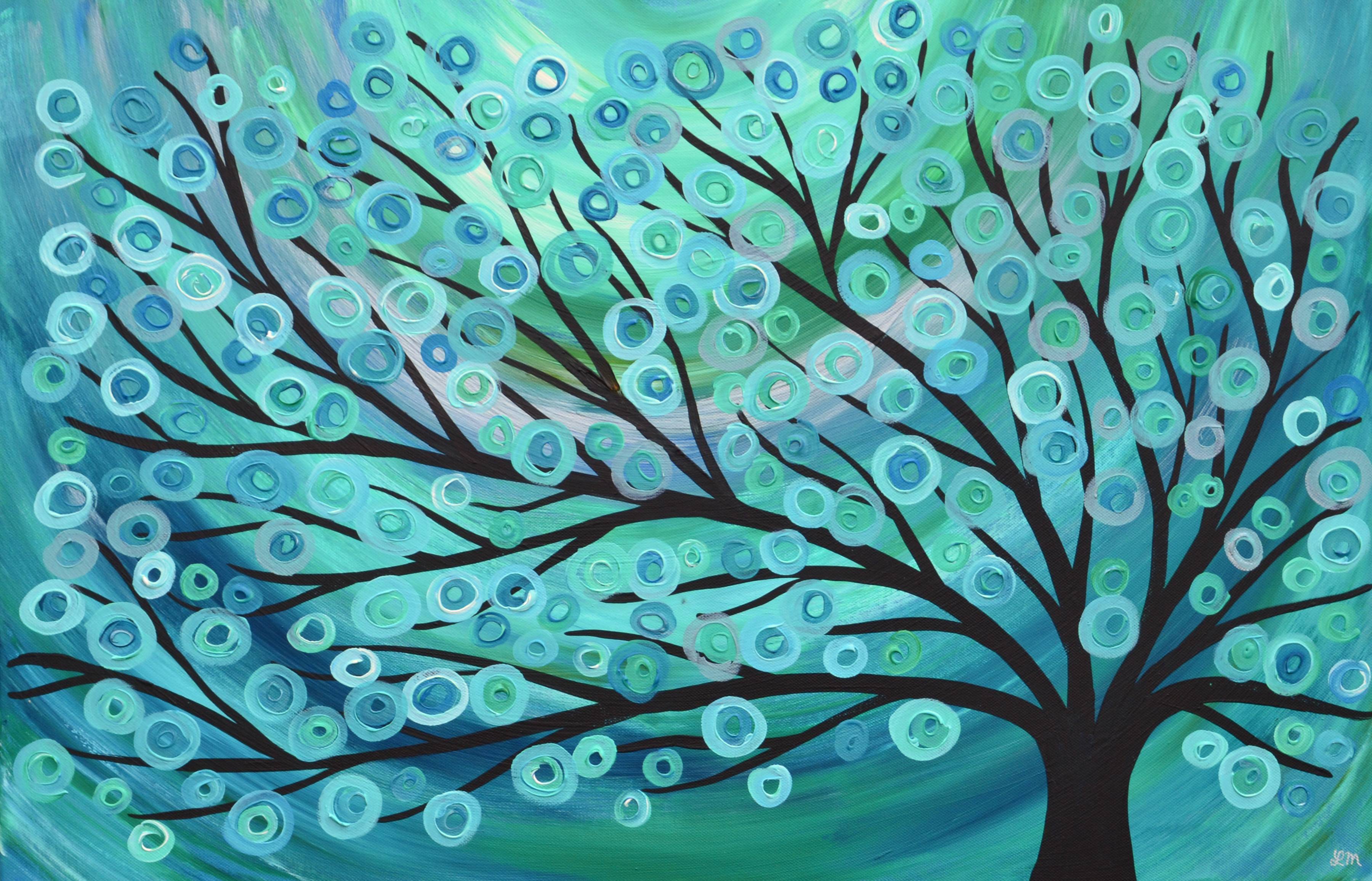 Abstract Painting Tree Wallpaper HD