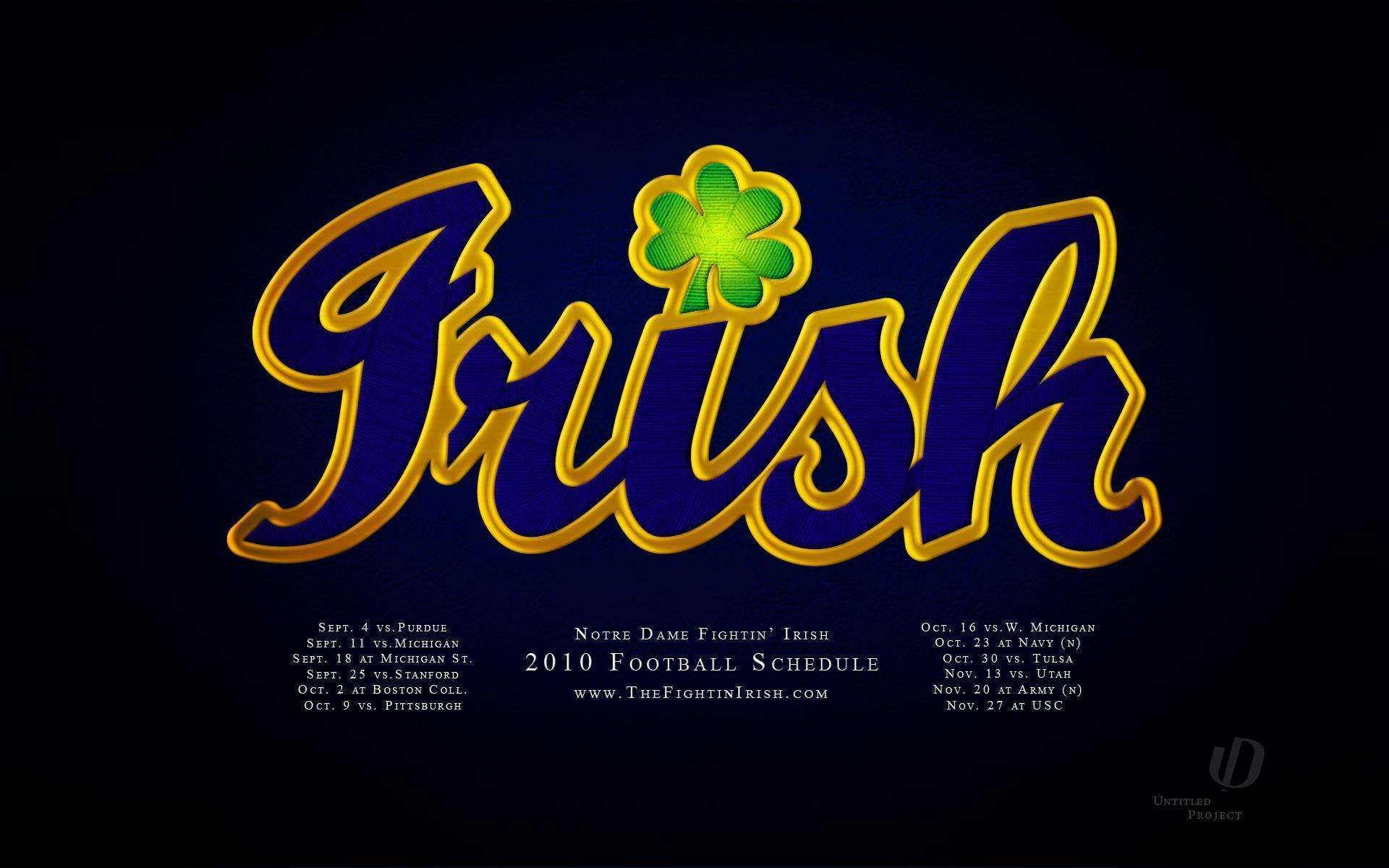 Pix For > Notre Dame Logo Wallpapers