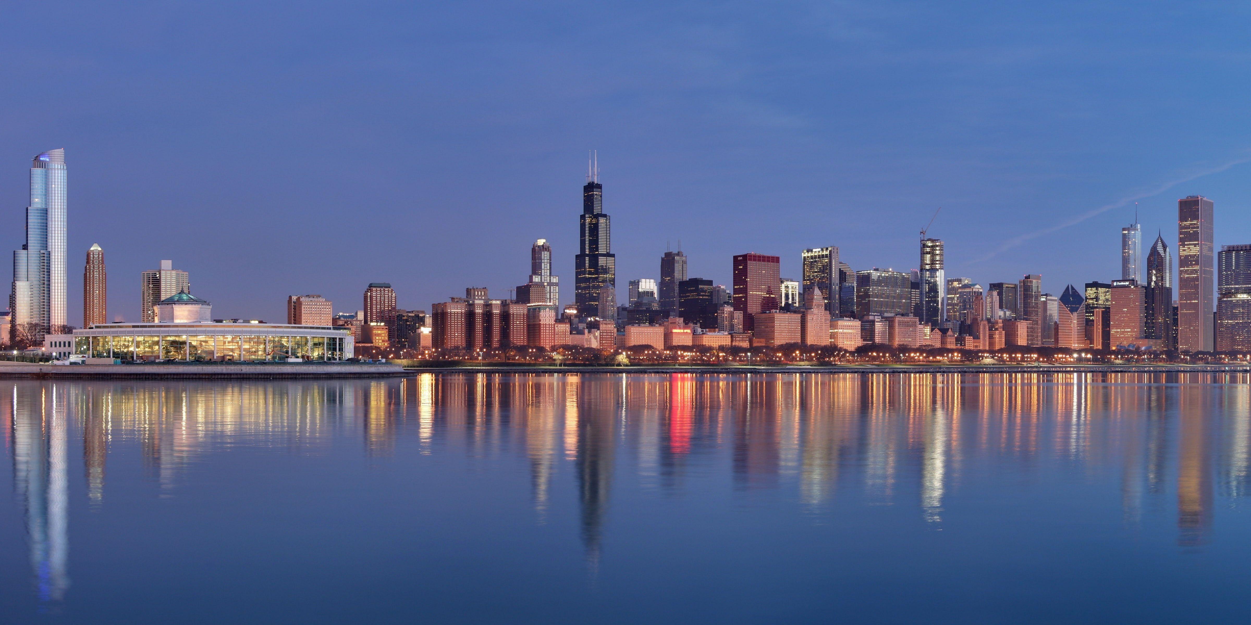 Chicago Skyline Wallpaper Blue · Chicago Skyline Wallpaper. Best