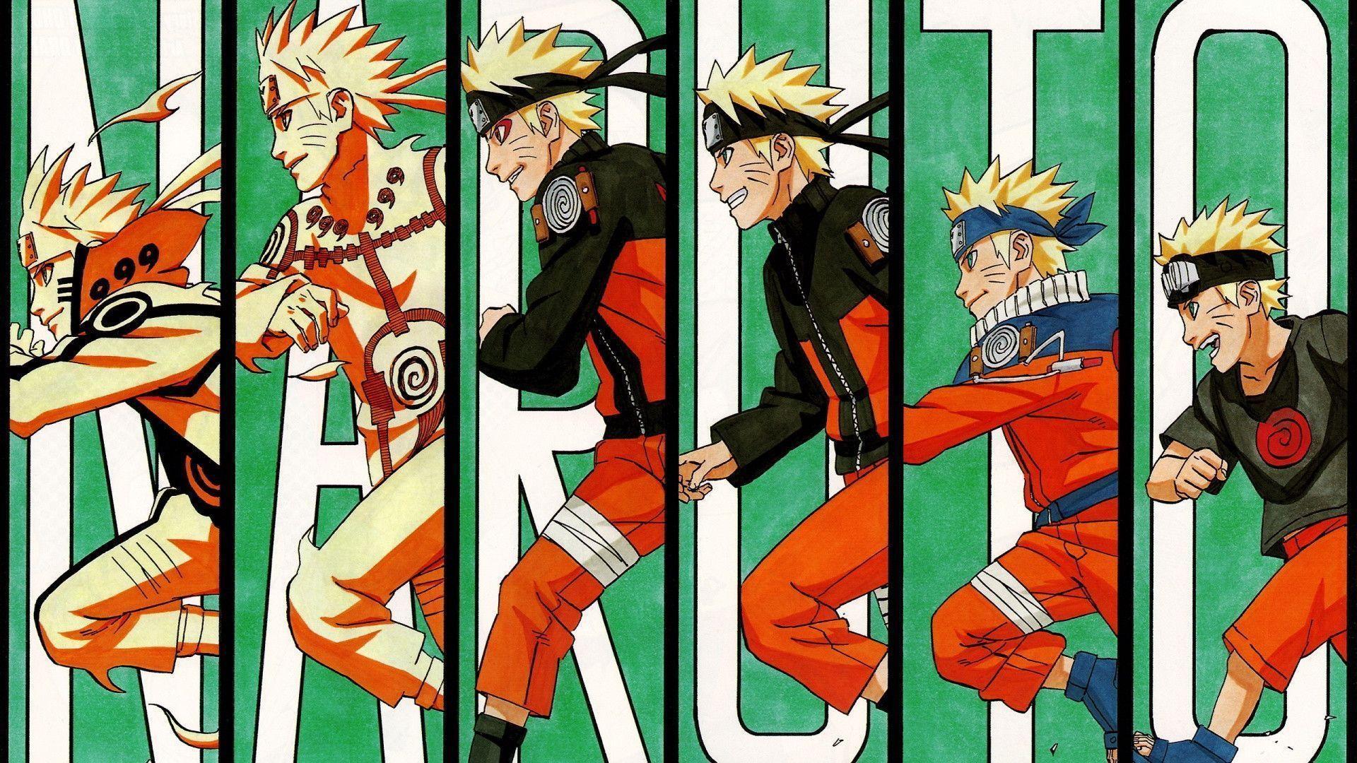 Evolution of naruto Wallpaper