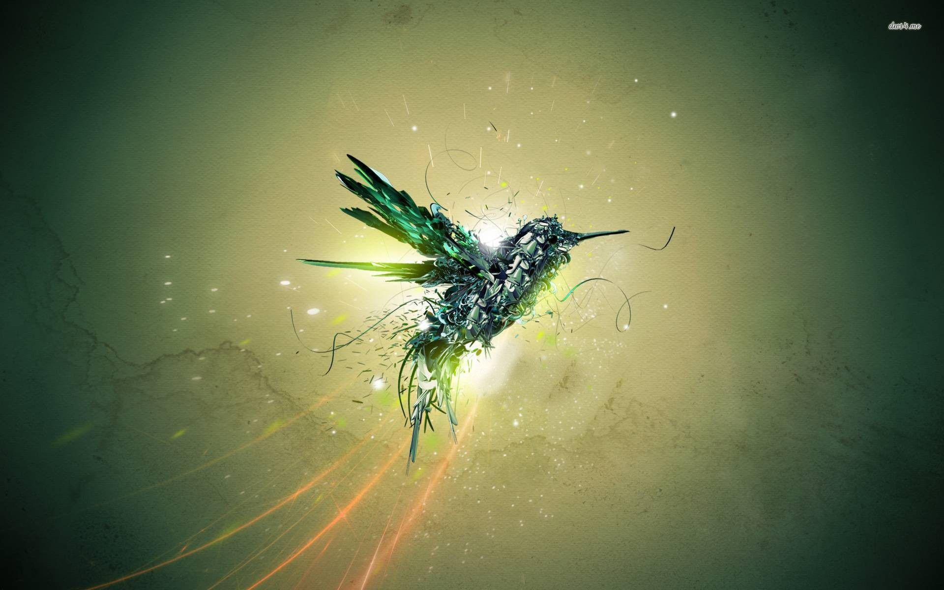 Metal bird wallpaper Art wallpaper - #