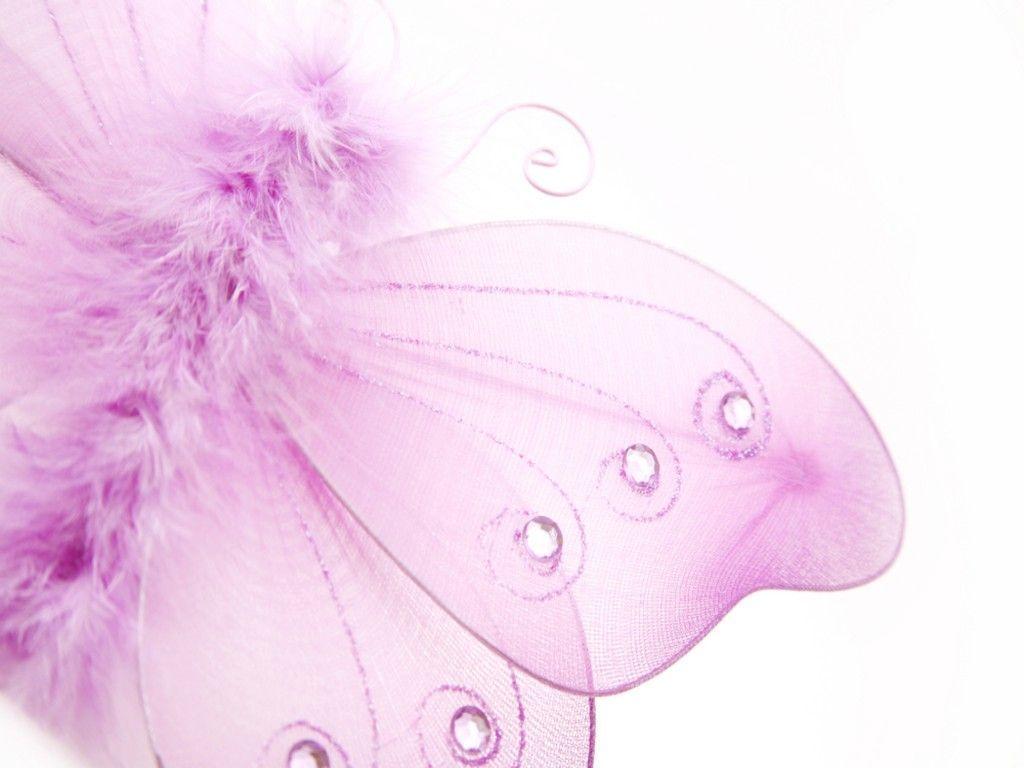 Fluffy butterfly toy closeup
