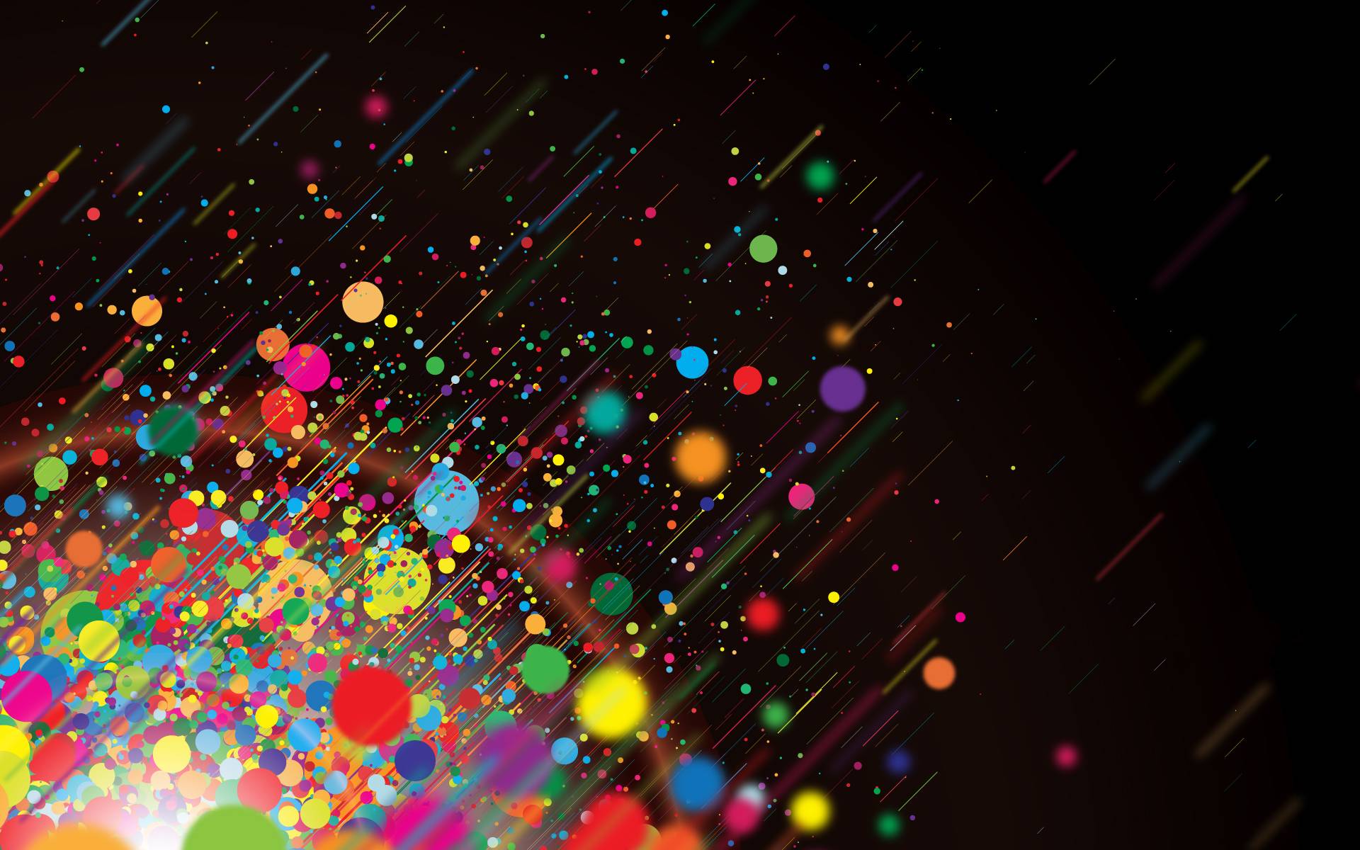 Color dots explosion Wallpaper