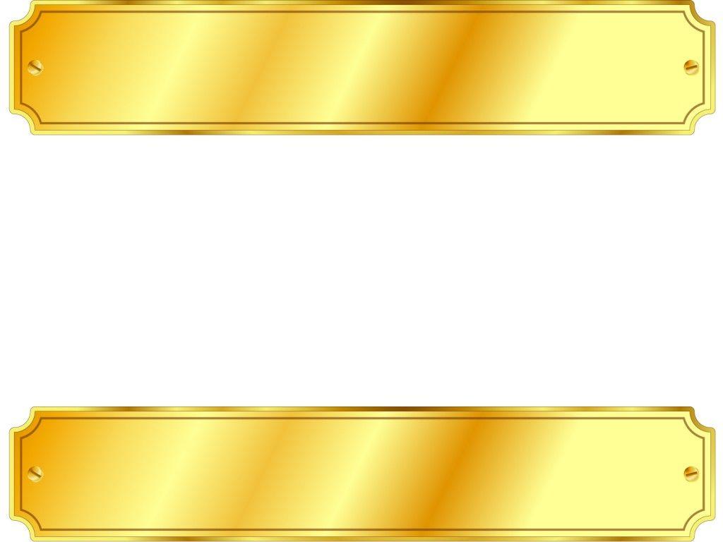 Gold Metal Sign PPT Backgrounds