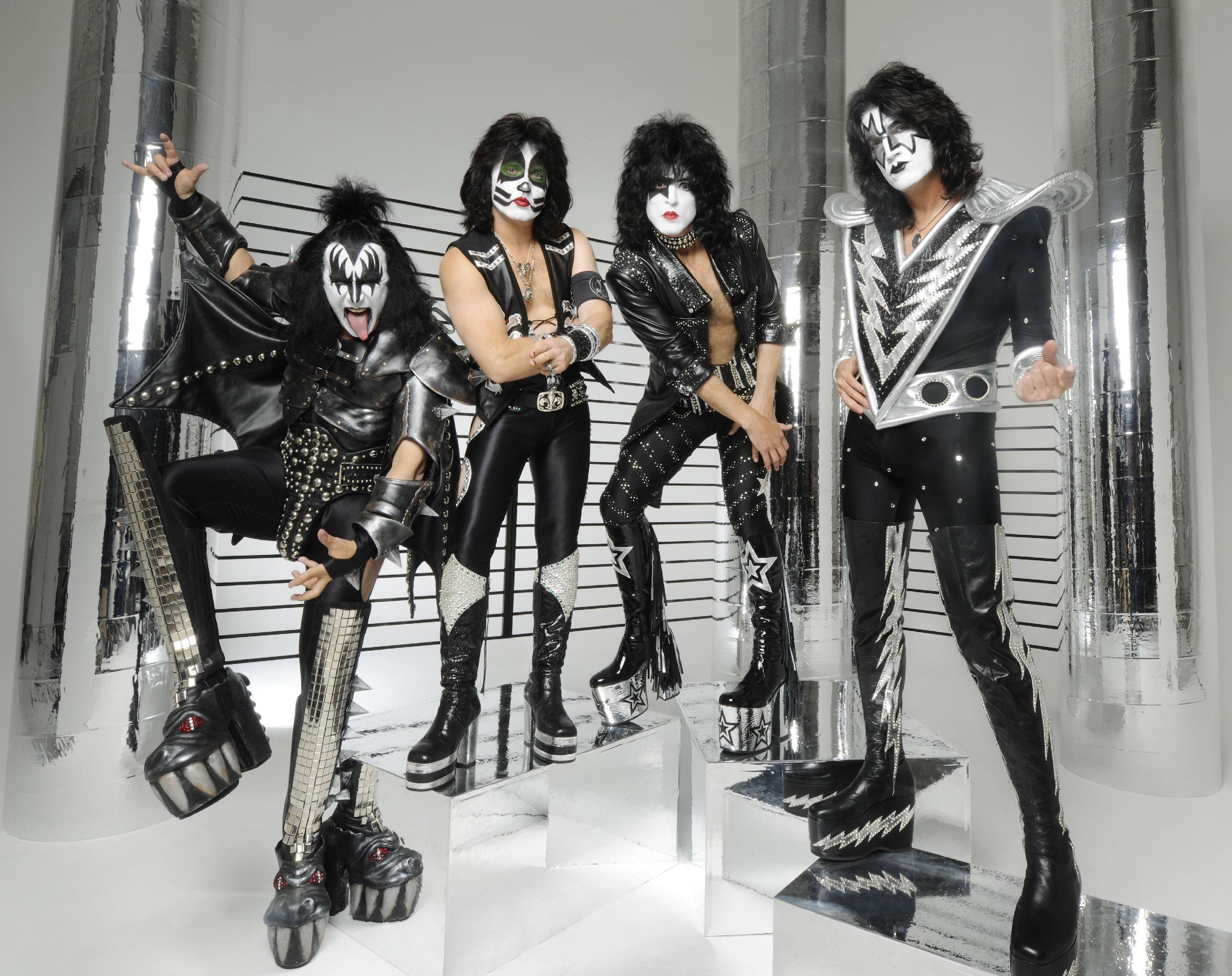 Kiss Wallpaper, band, black, rock