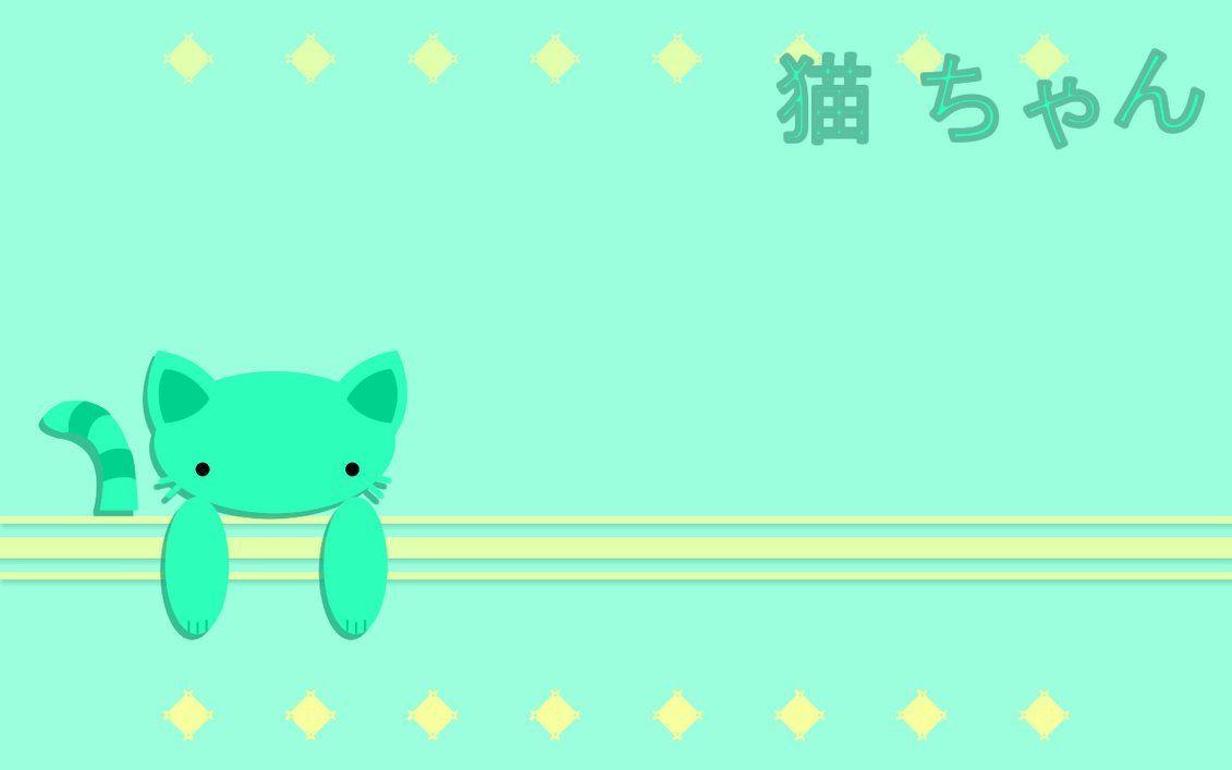Green Neko Chan Wallpaper By Sayuri Hime 7