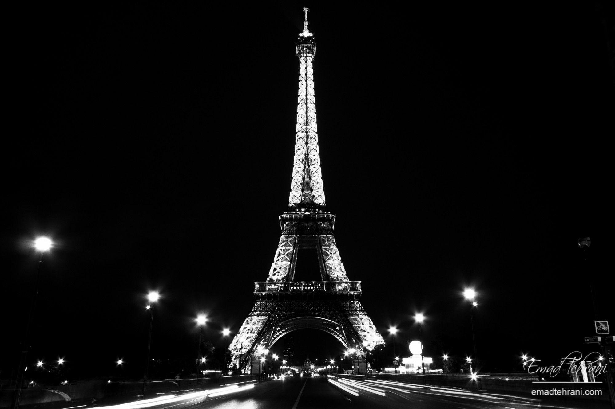 Night lights of Paris and the Eiffel Tower Desktop wallpaper 1152x864