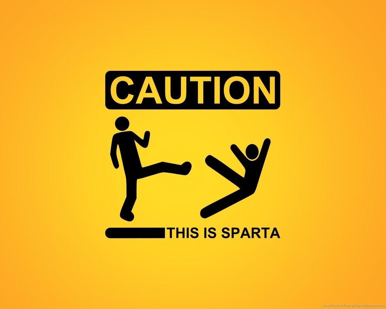 Download 1280x1024 Caution This Is Sparta Wallpaper