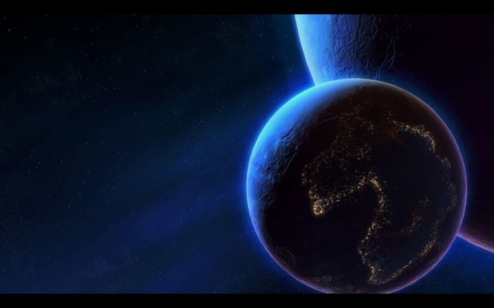 StarCraft II Background Blue