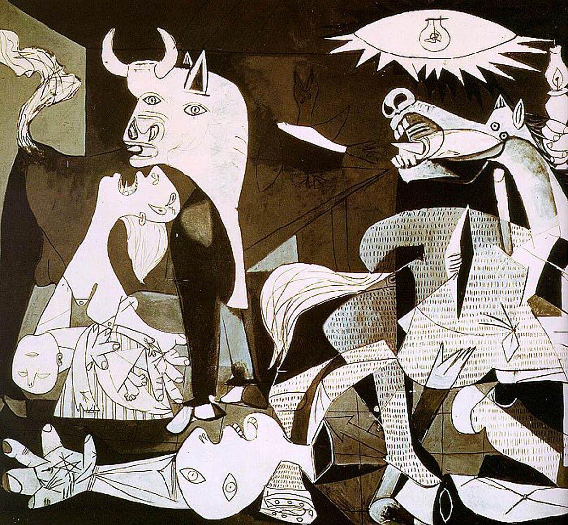 Guernica Detail 1930s Art Wallpaper Picture
