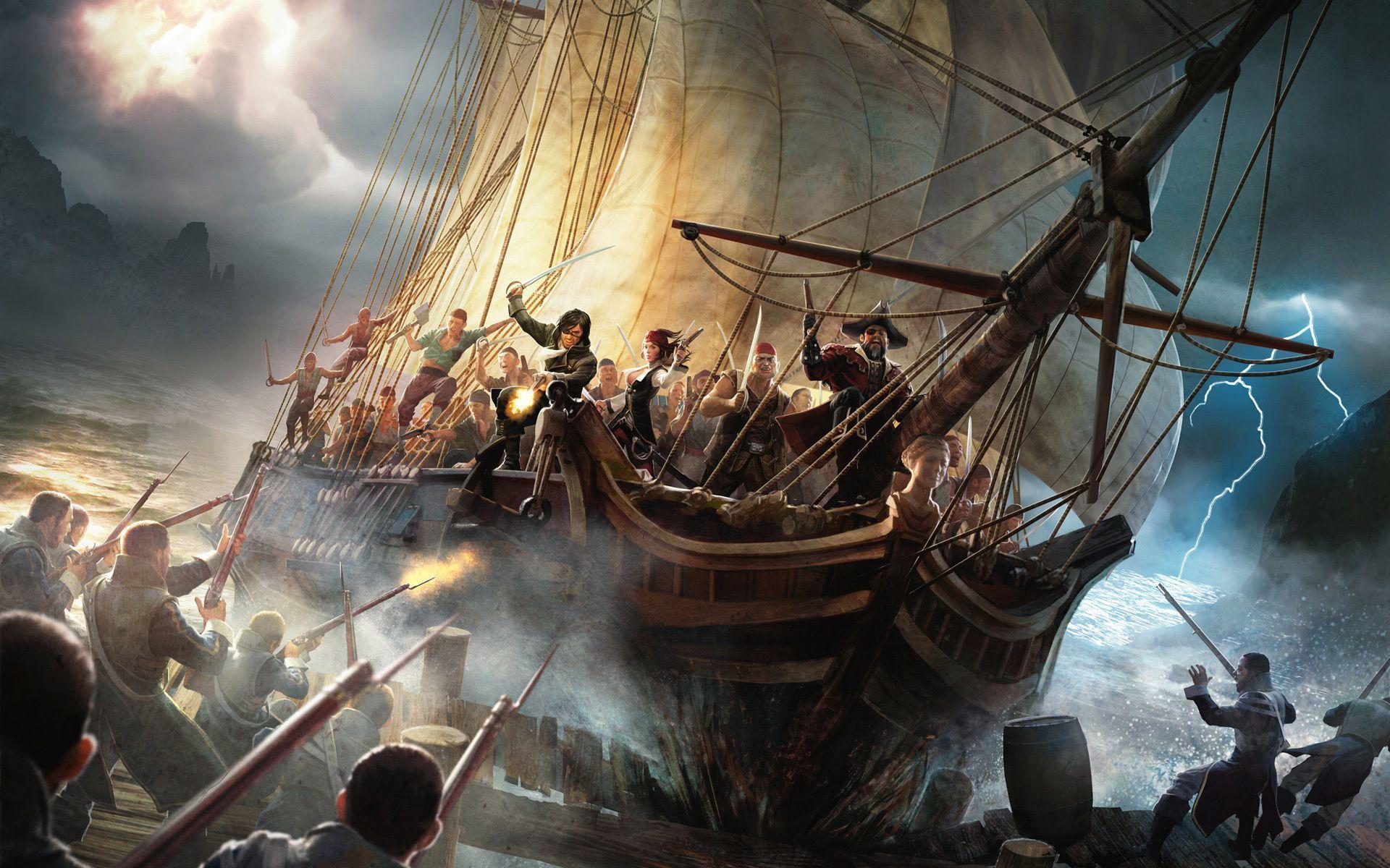Sailing Free Pirate Ship Wallpaper Downloads 5561 HD Picture