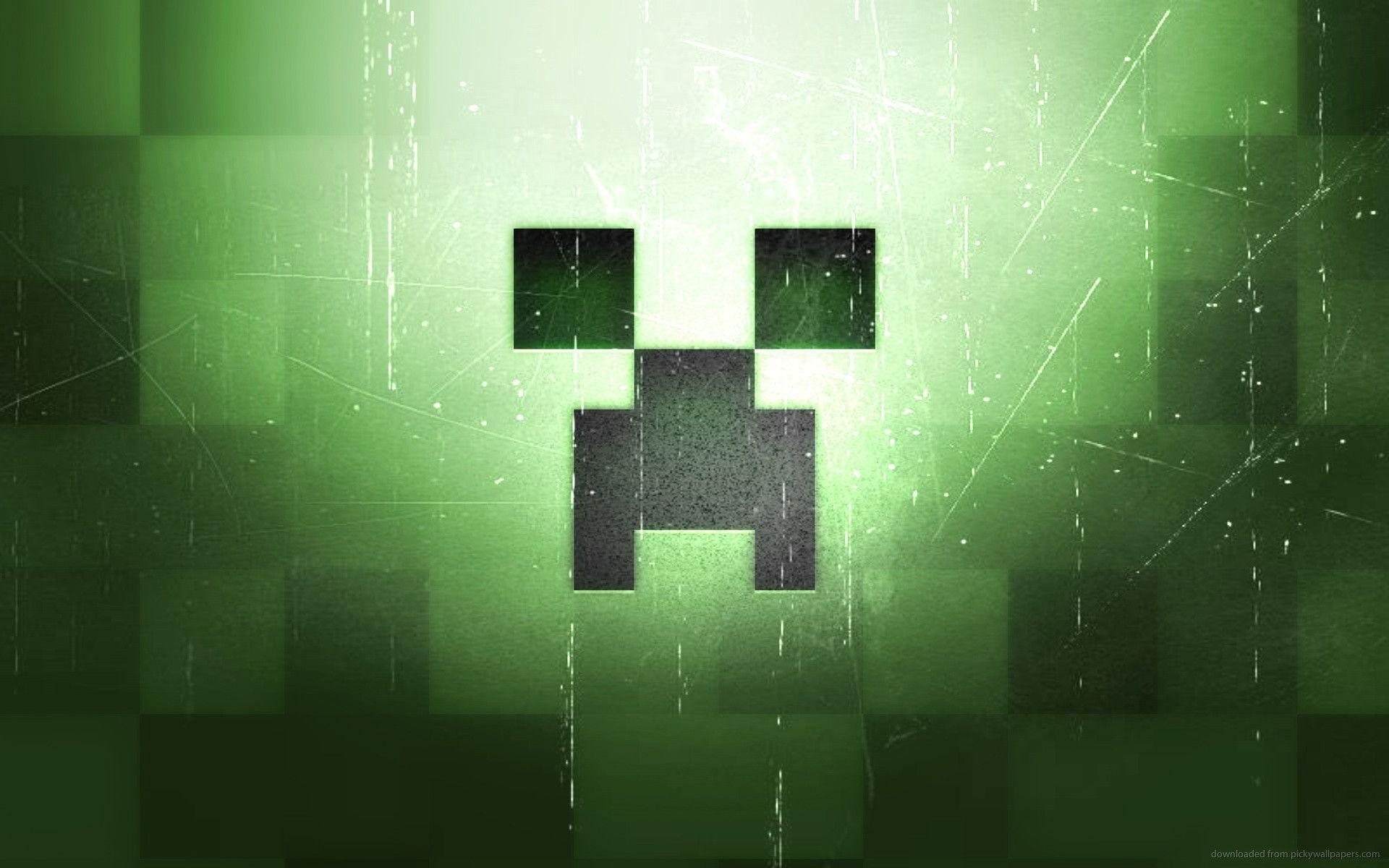 image For > Creeper Face Wallpaper