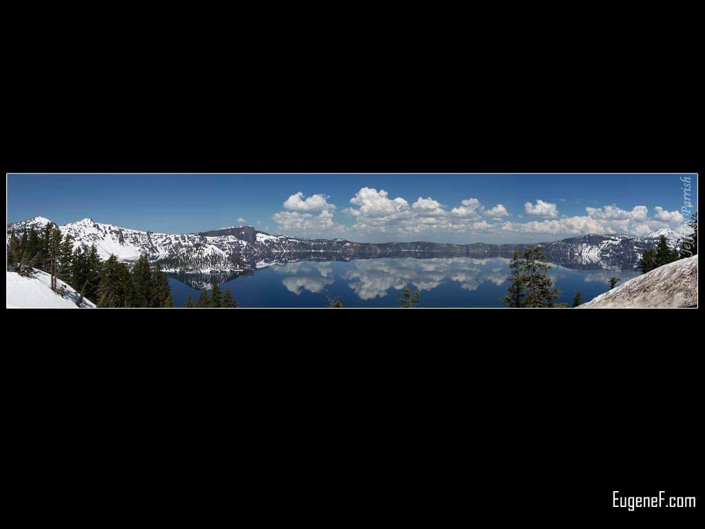 Crater Lake Panorama Wallpaper