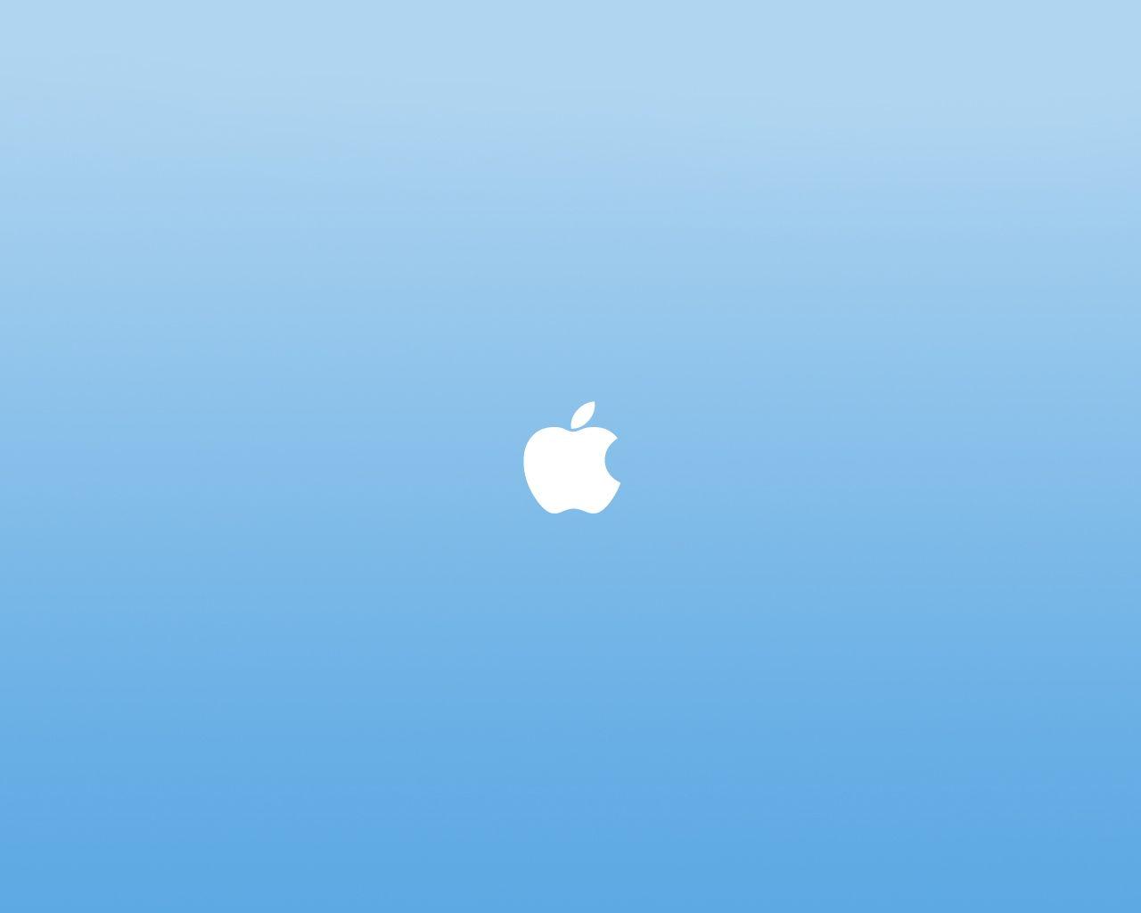 Apple Mac white blue 1280x1024 Design Wallpaper