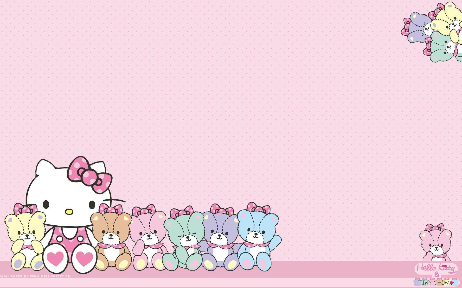 Wallpaper For > Hello Kitty Background Purple