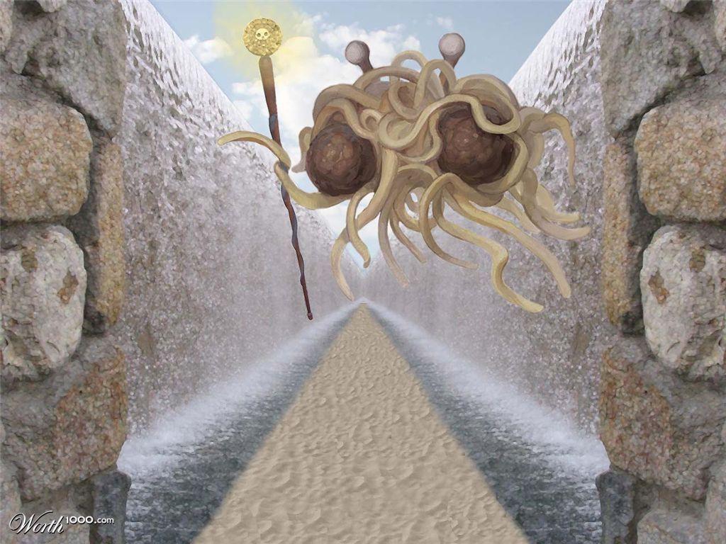 Flying Spaghetti Monster Last Supper