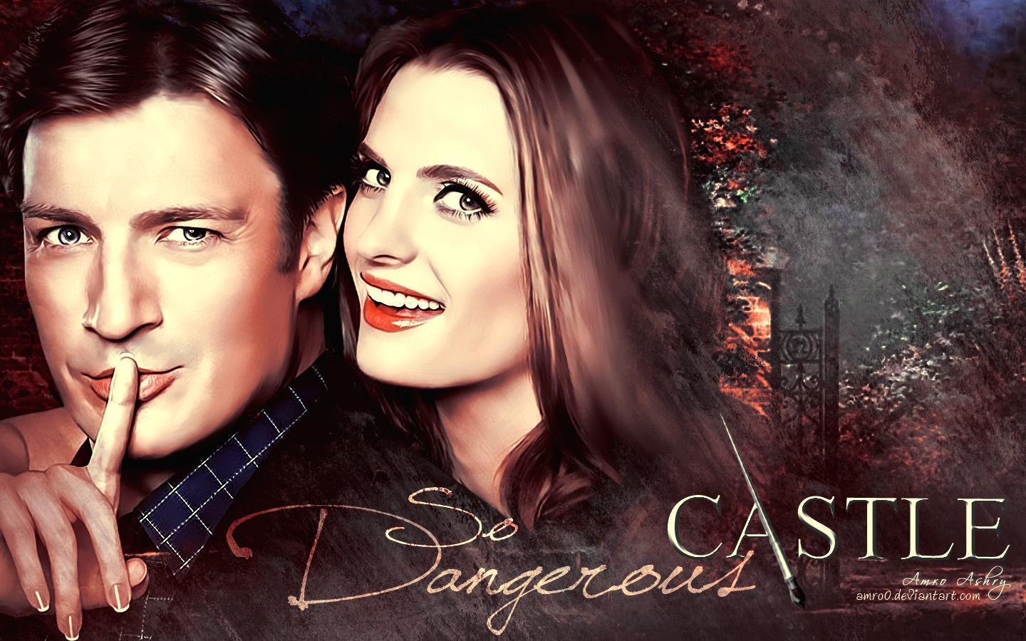 Nathan & Stana as Rick & Kate Fillion & Stana Katic