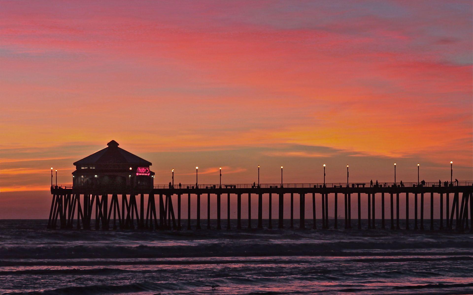 Sunset Huntington Beach, California , united States