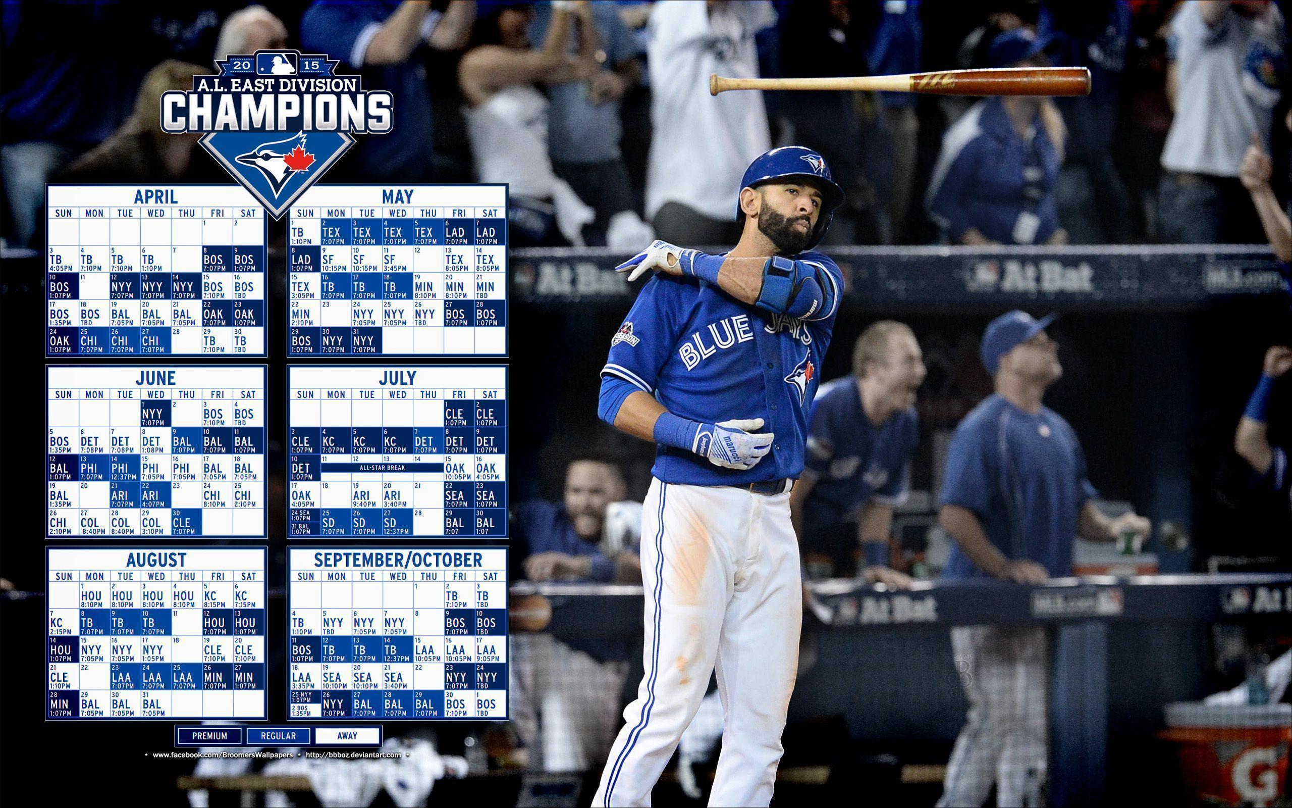 Blue Jays 2016 schedule wallpaper (OC)