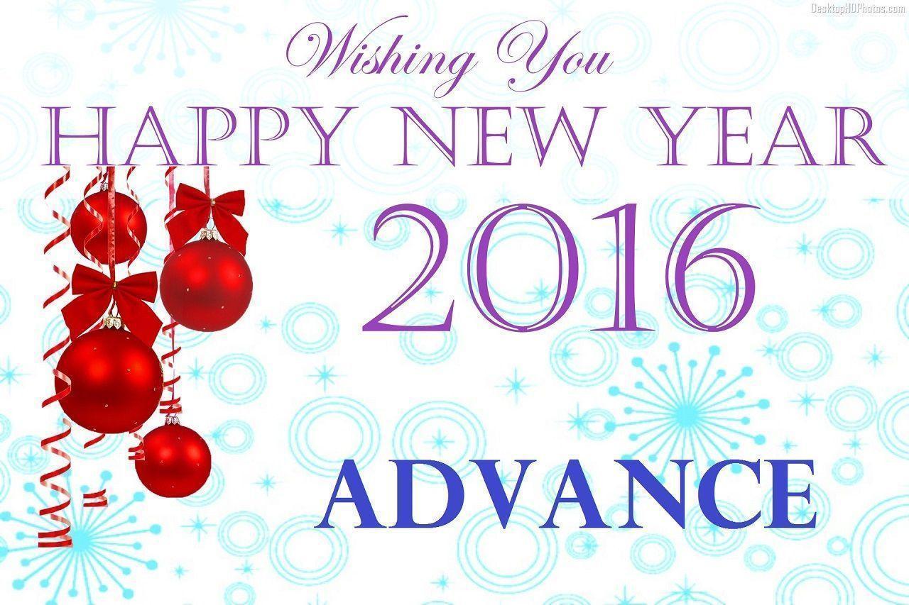 HD* Advance Happy New Year 2016 Wallpaper Image