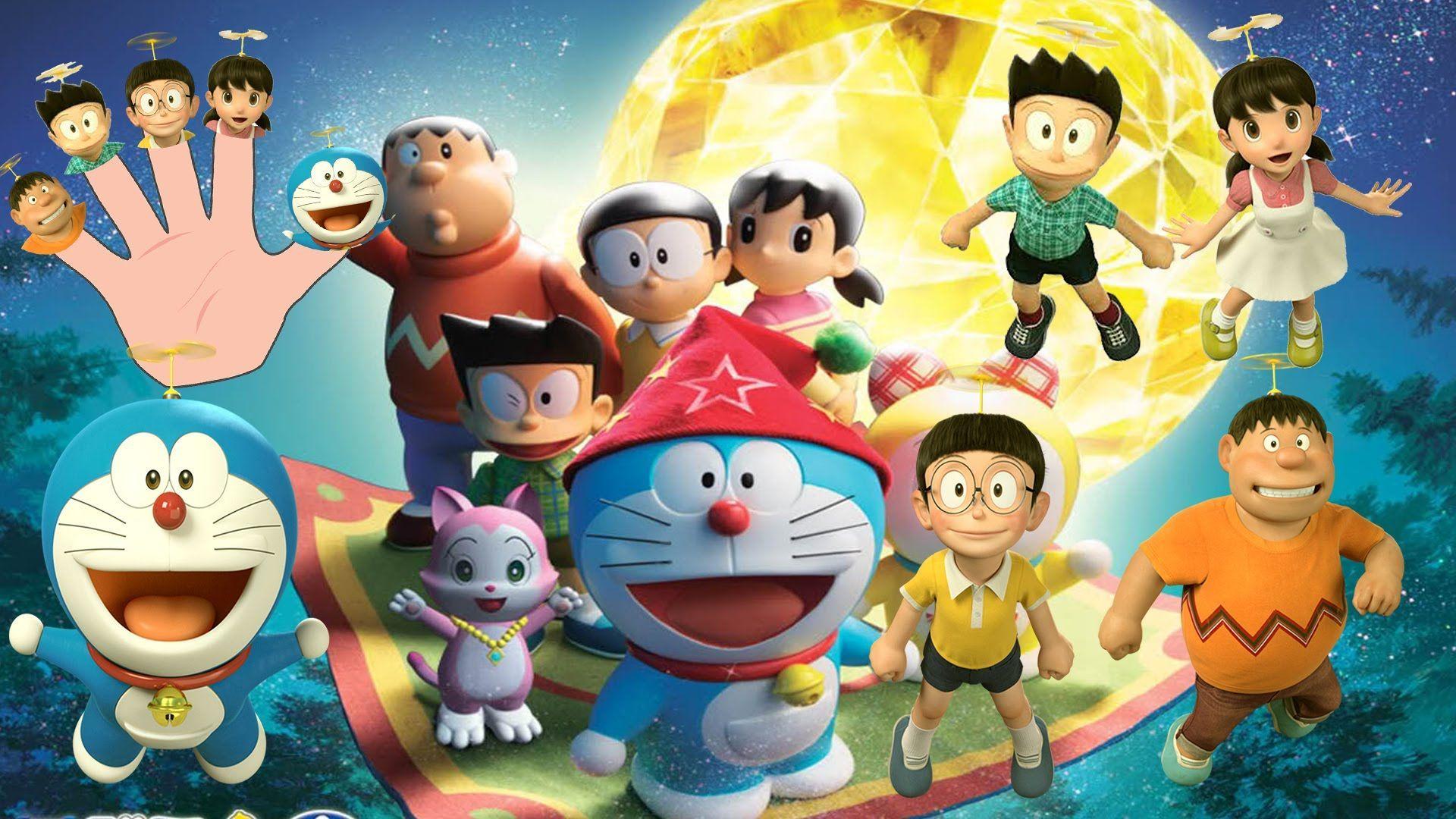 Doraemon 3D) Finger Family Nursery Rhymes KidsF fingerfamilyheroes
