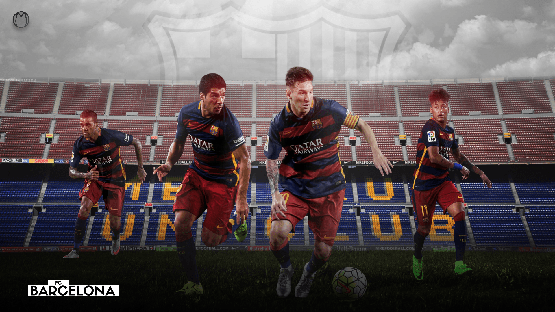 FC Barcelona 2015 2016 Team Wallpaper