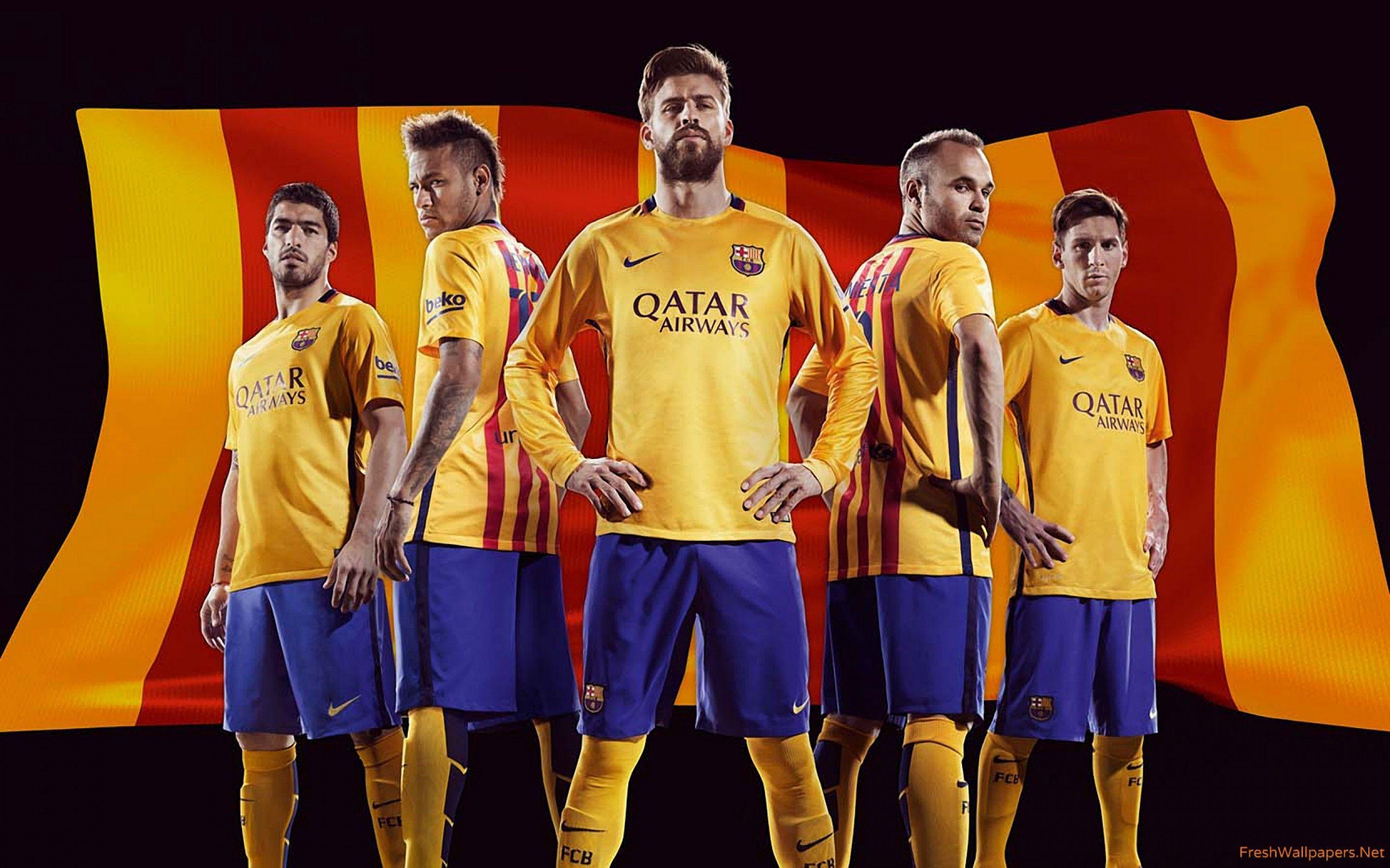FC Barcelona 2015 2016 Nike Away Kit Wallpaper