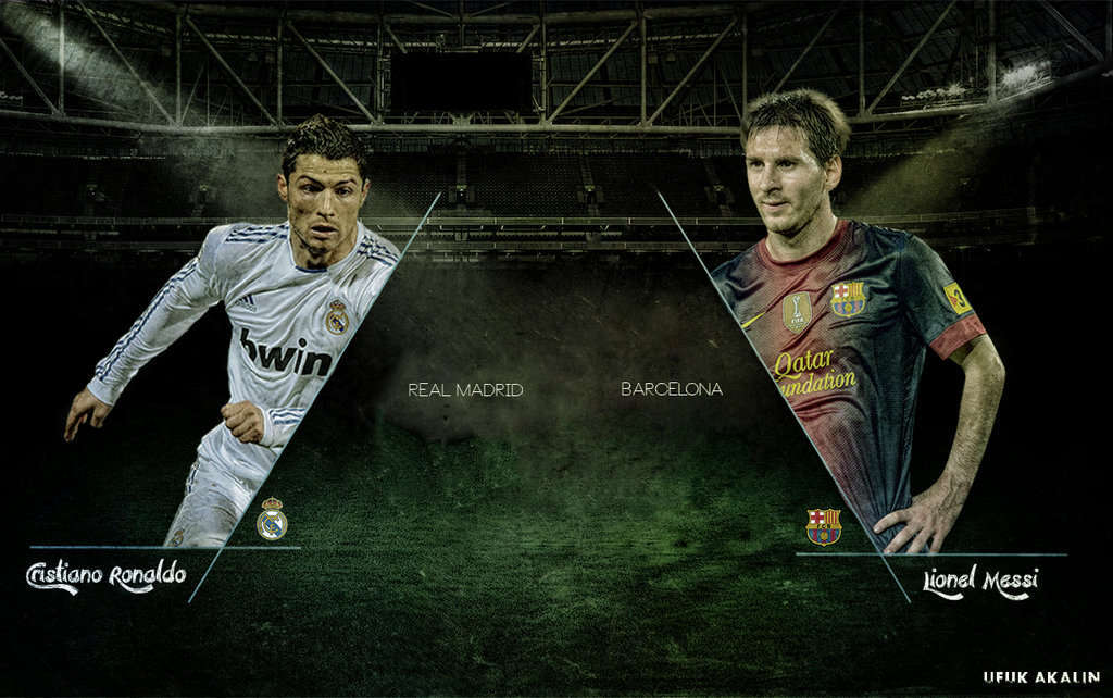 Messi VS Cristiano Ronaldo HD Wallpaper