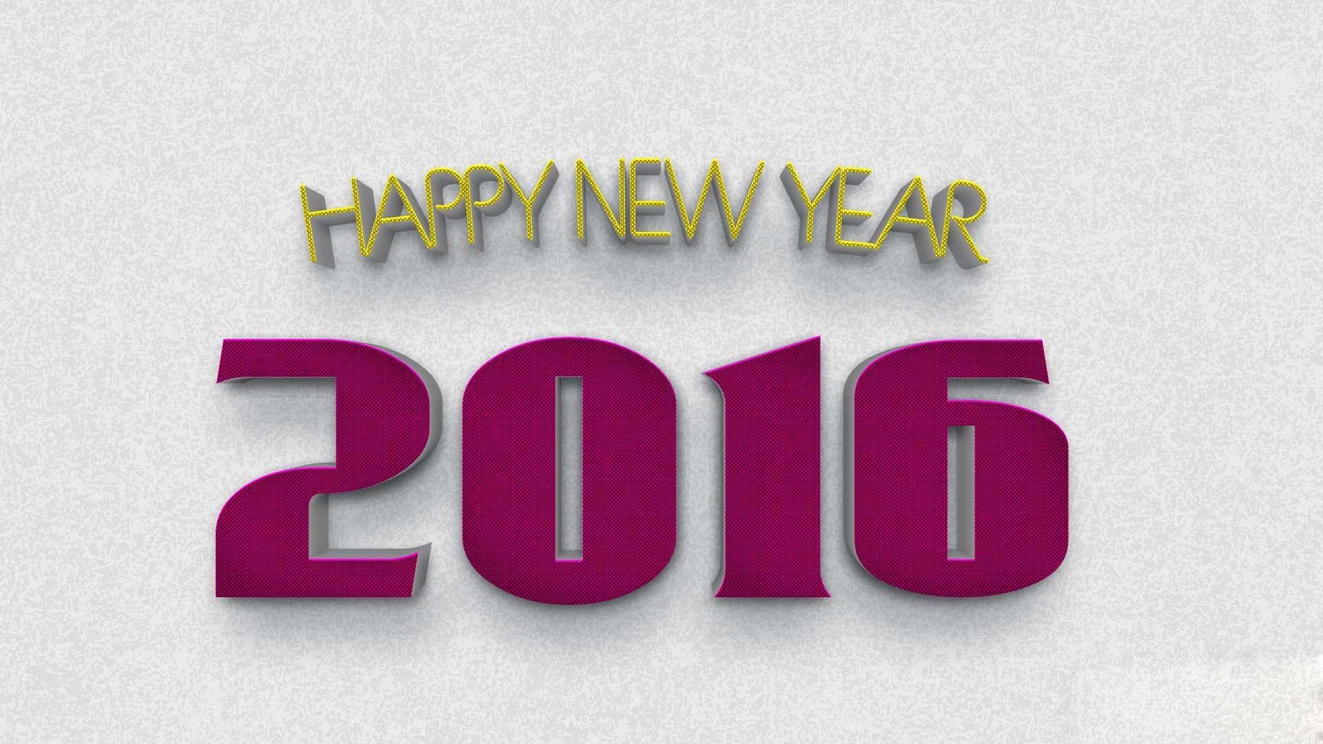 Happy New Year HD 2016 Wallpaper 1080p