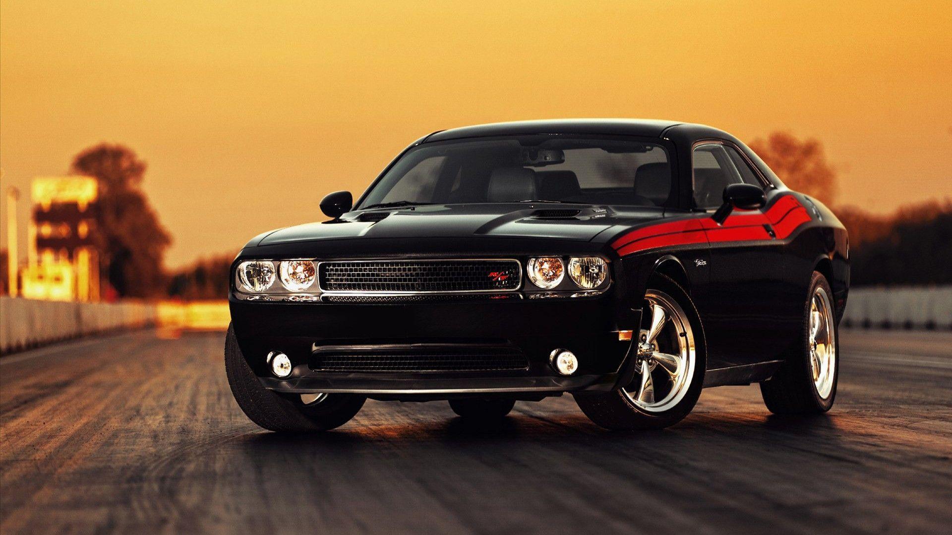 Picture Black Classic Ford Mustang