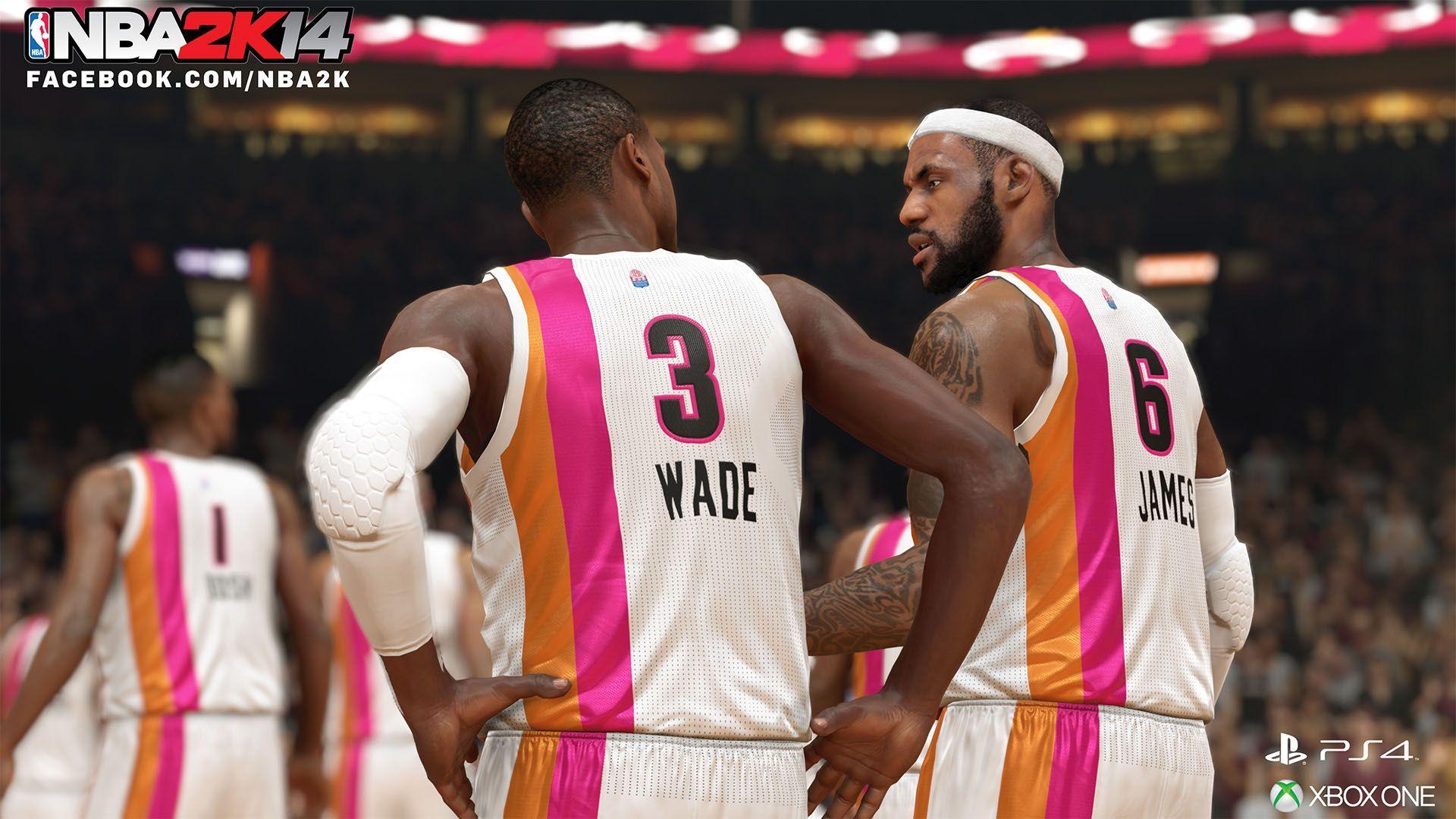 Dwyane Wade & LeBron James, Miami Heat, NBA 2K14