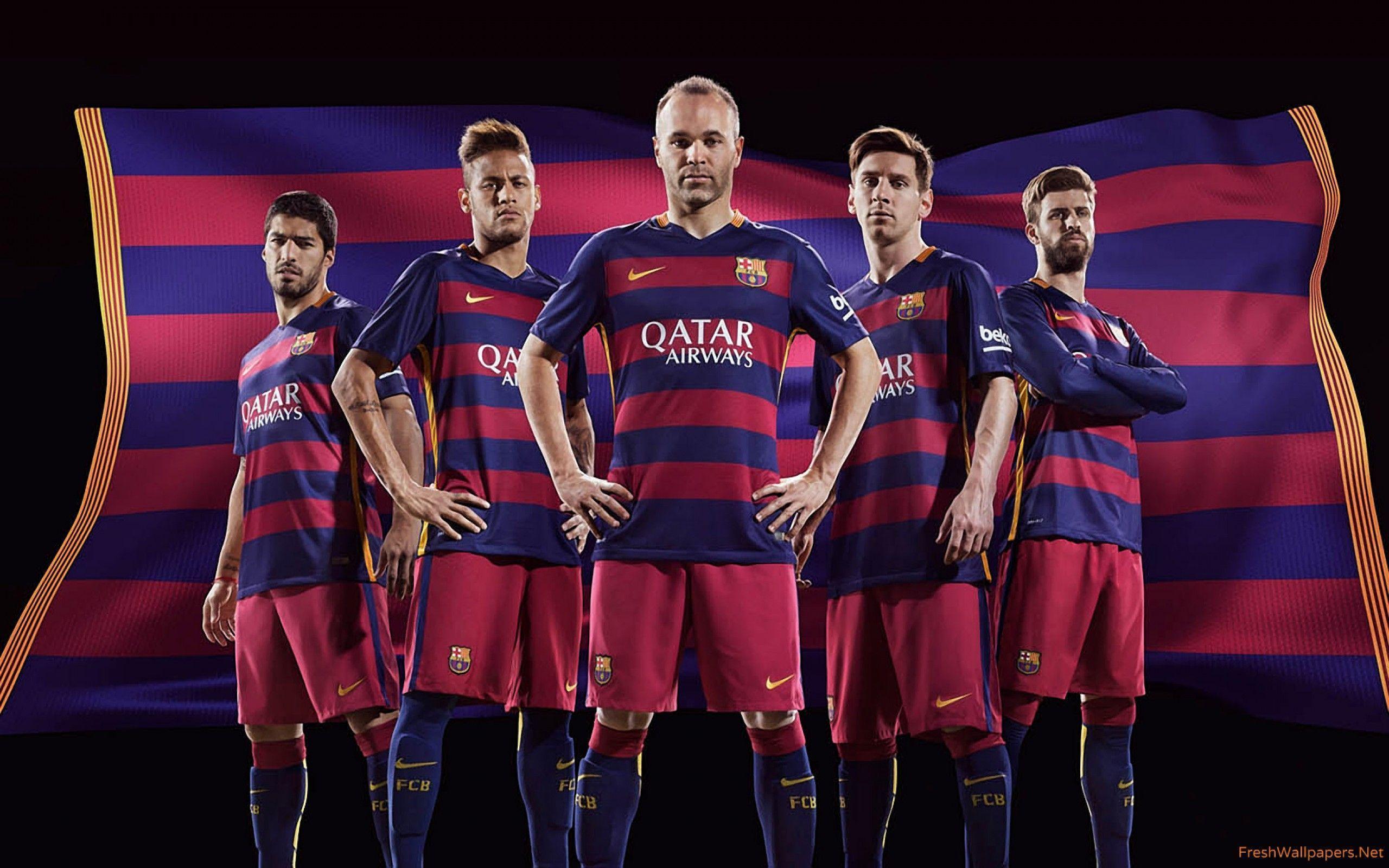FC Barcelona 2015 2016 Nike Home Kit Wallpaper
