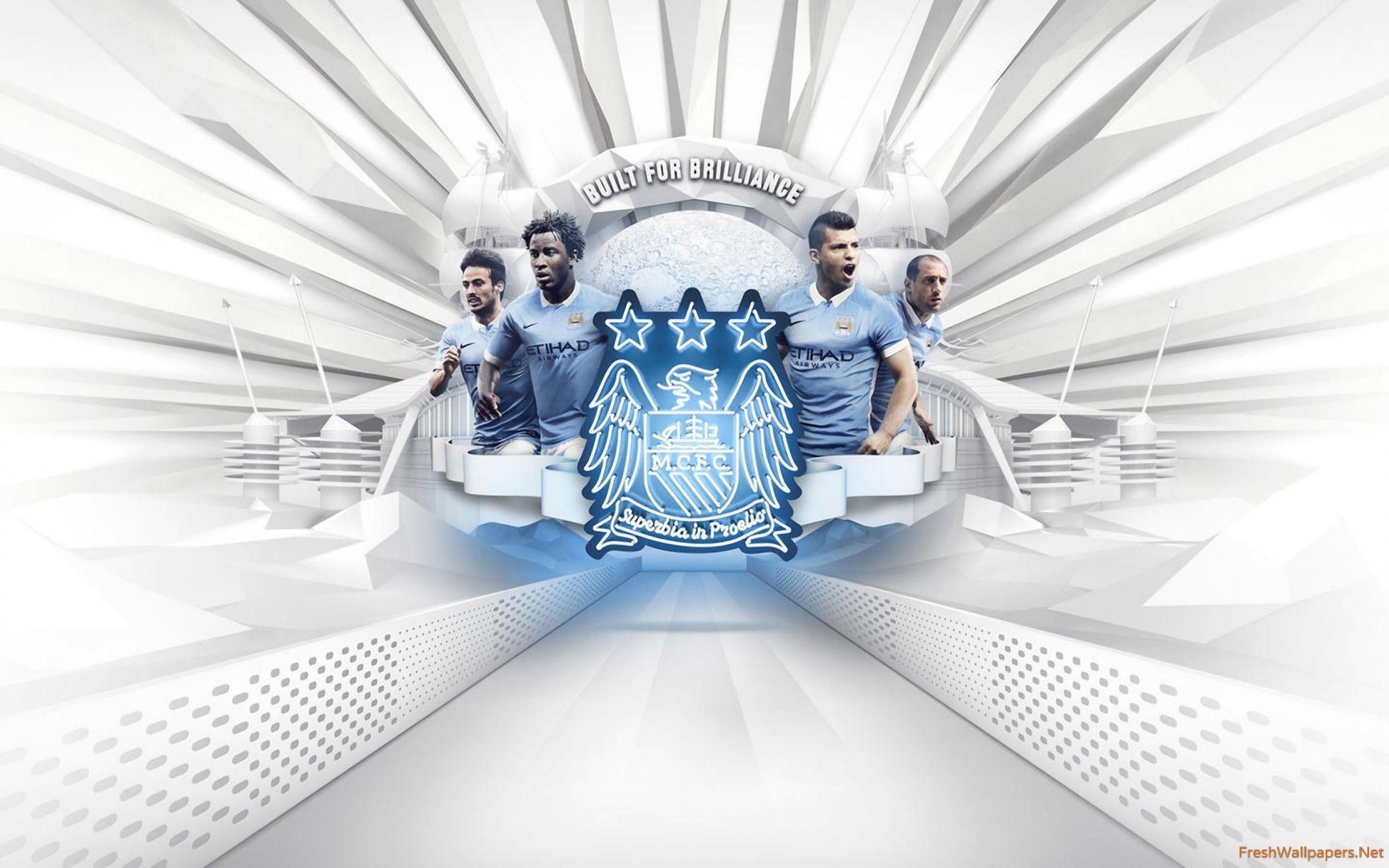 Manchester City FC 2015 2016 Nike Home Kit Wallpaper