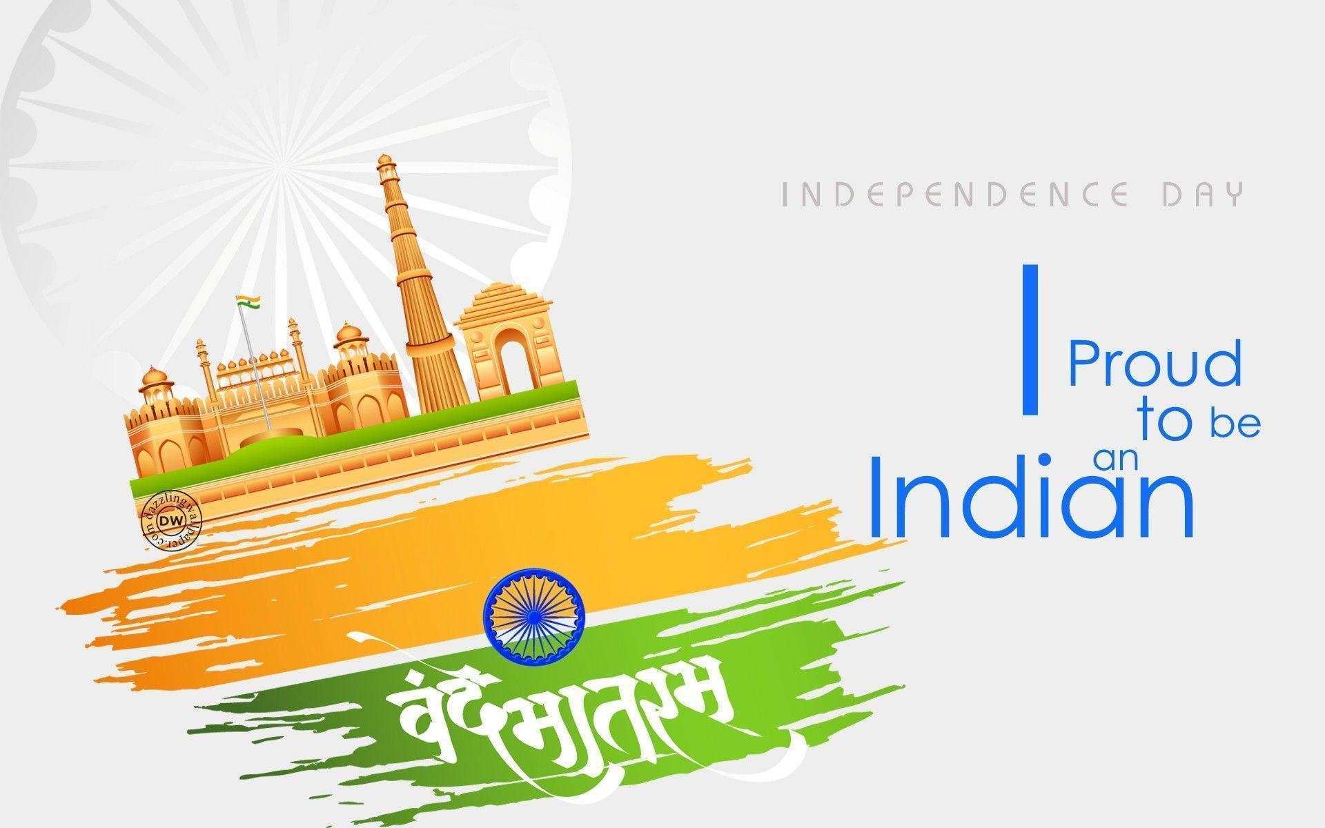 Proud To Be An Indian Independence Day HD Desktop Background