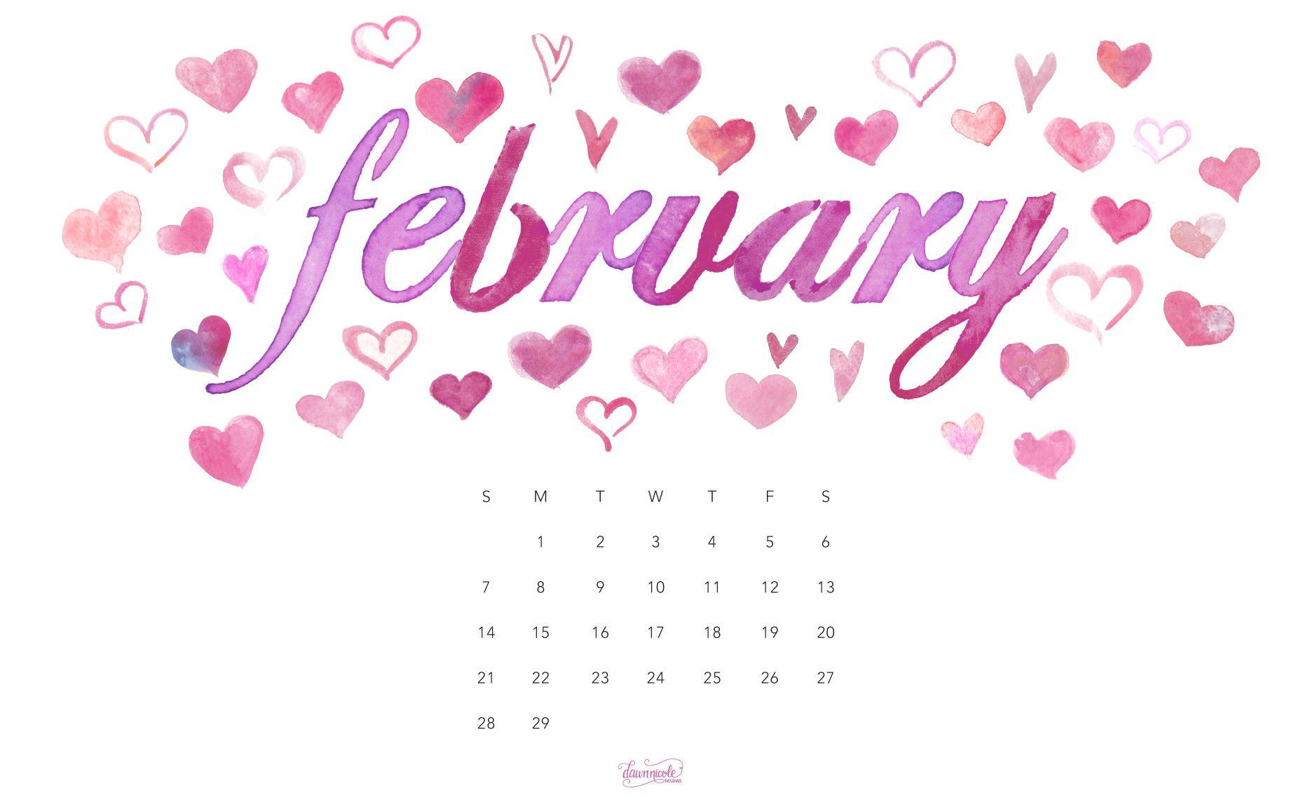February 2016 Calendar + Tech Pretties. Dawn Nicole Designs™